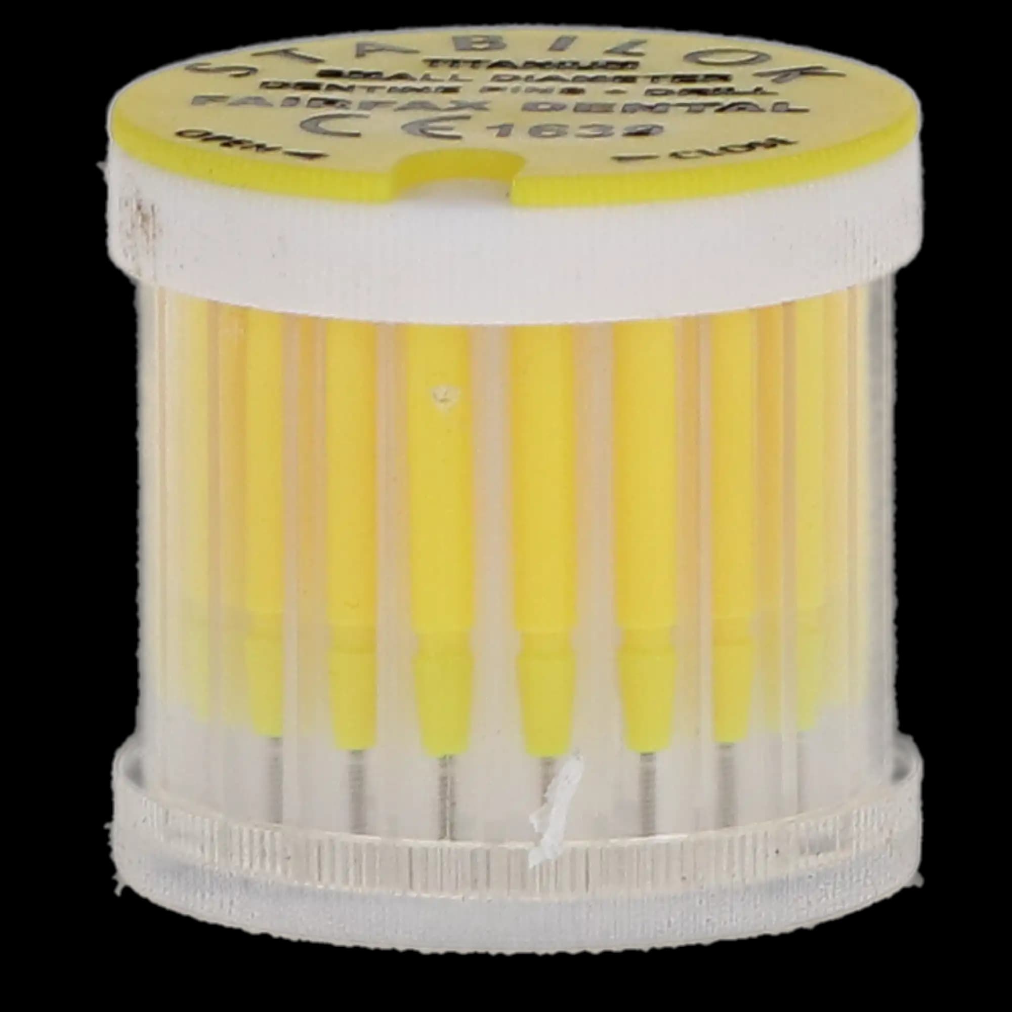 Stabilok Dentin Pins, Titanium, Standard Kit, 0.021", Yellow, 20/Pk, 50050 - Stabilok Dentin Pins, Titanium, Standard Kit, 0.021", Yellow, 20/Pk - Image 1