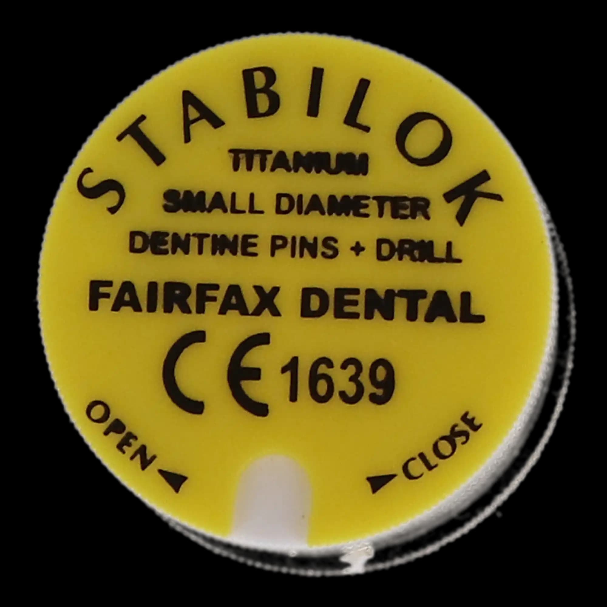 Stabilok Dentin Pins, Titanium, Standard Kit, 0.021", Yellow, 20/Pk, 50050 thumbnail 5