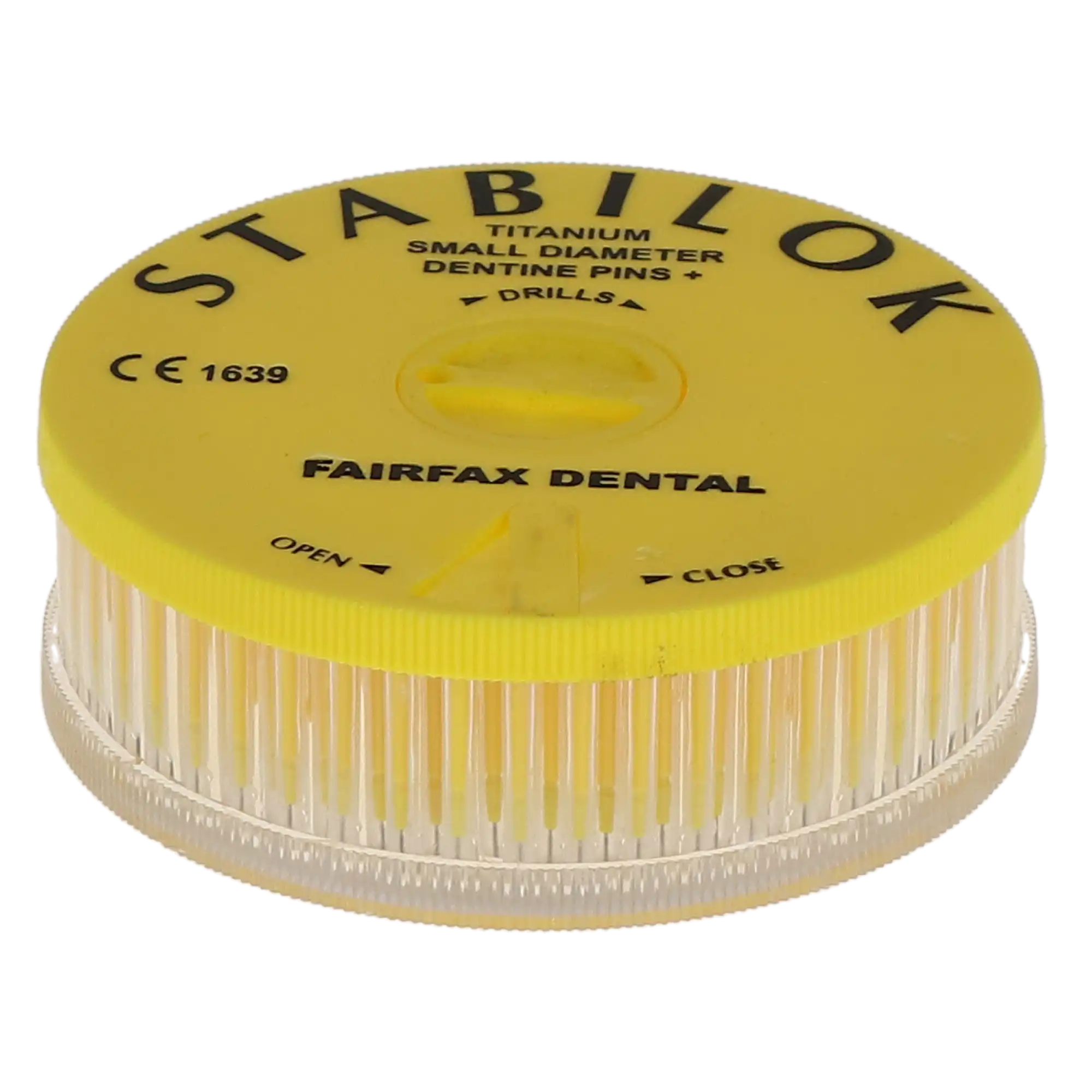 Stabilok Dentin Pins, Titanium, Economy Kit, 0.021" (Yellow), 100 Pins + 5 Drills, 60050 thumbnail 2