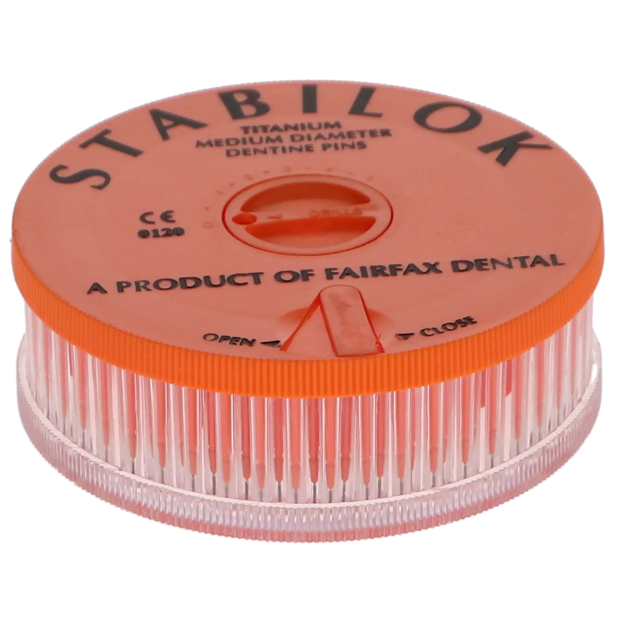 Stabilok Dentin Pins, Titanium, Economy Kit, 0.027" (Orange), 100 Pins + 5 Drills, 60054 thumbnail 2
