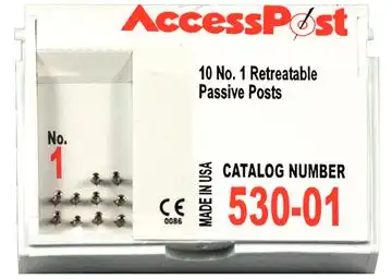 AccessPost Stainless Steel Passive Post Refill, Size 1 (Red), 1.1 mm, 10/Pk, 530-01 thumbnail 5