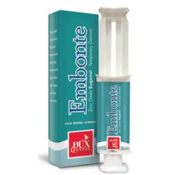 Embonte 2 Zinc Oxide Eugenol Temporary Cement, Dual Barrel Syringe, 15 g, 1/Pk - Embonte 2 Zinc Oxide Eugenol Temporary Cement, Dual Barrel Syringe, 15 g, 1/Pk - Image 1
