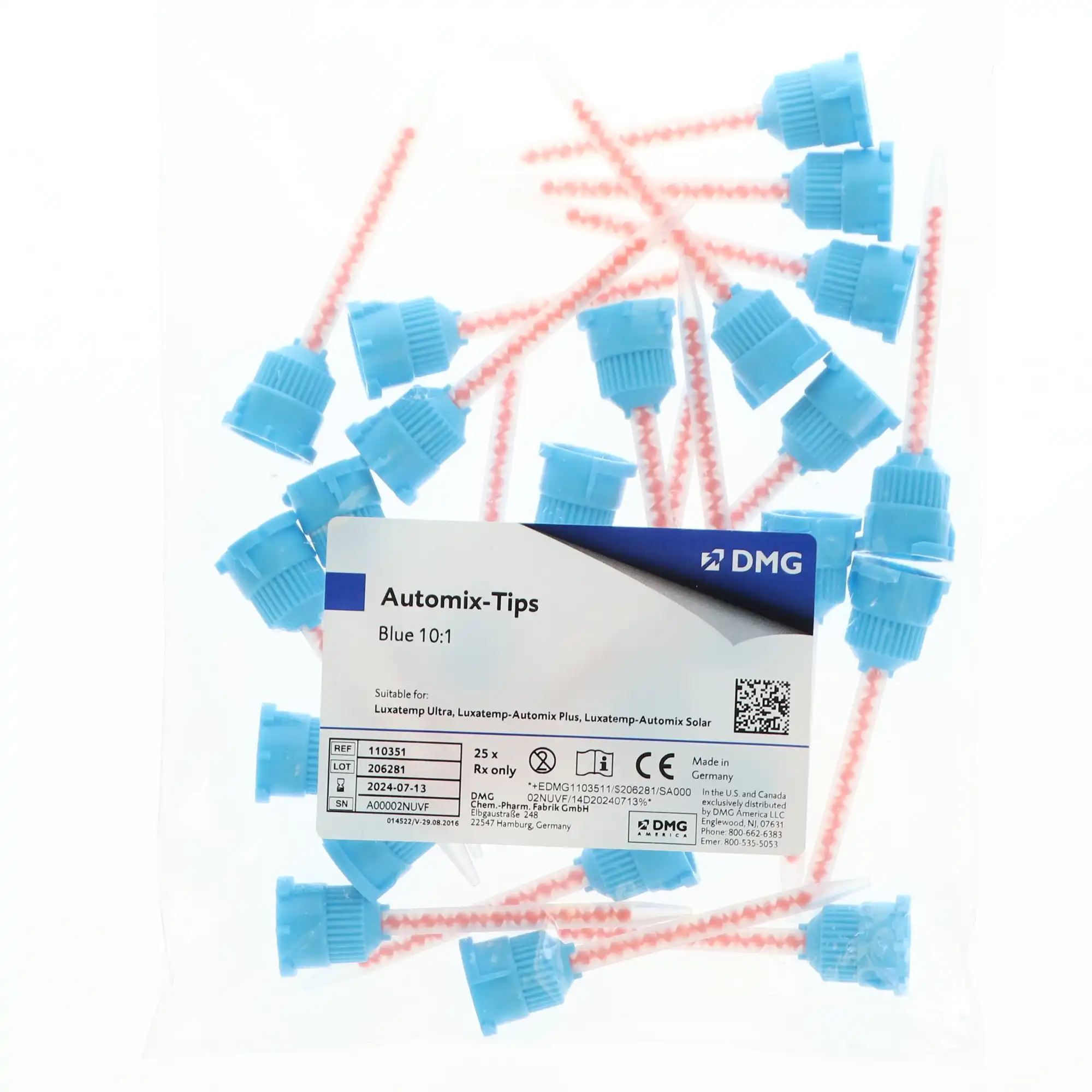 Luxatemp Automix Plus Fine Mixing Tips, 25/Bx, 110351 thumbnail 4