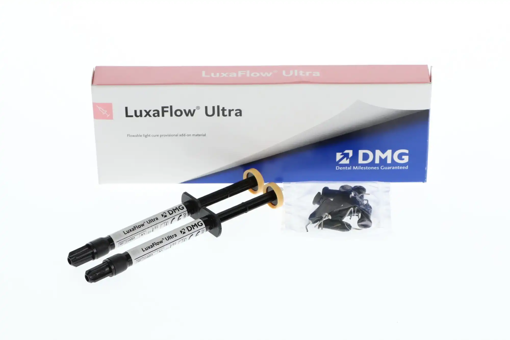 LuxaFlow Ultra Flowable Light-Cure Provisional Add-On Resin, Shade A1, Refill Kit (2 x 1.5 g Syringes + 10 Tips), 224001 thumbnail 10
