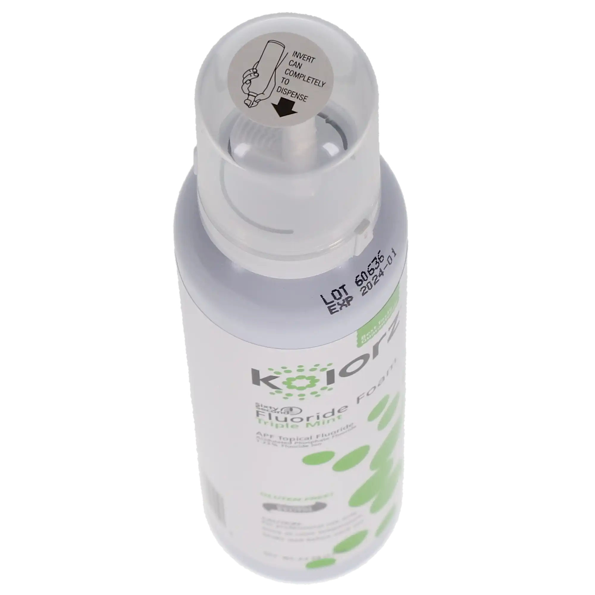Kolorz Sixty-Second Fluoride Foam, Triple Mint, 1.23% APF, 4.4 oz Can, 766201 thumbnail 4