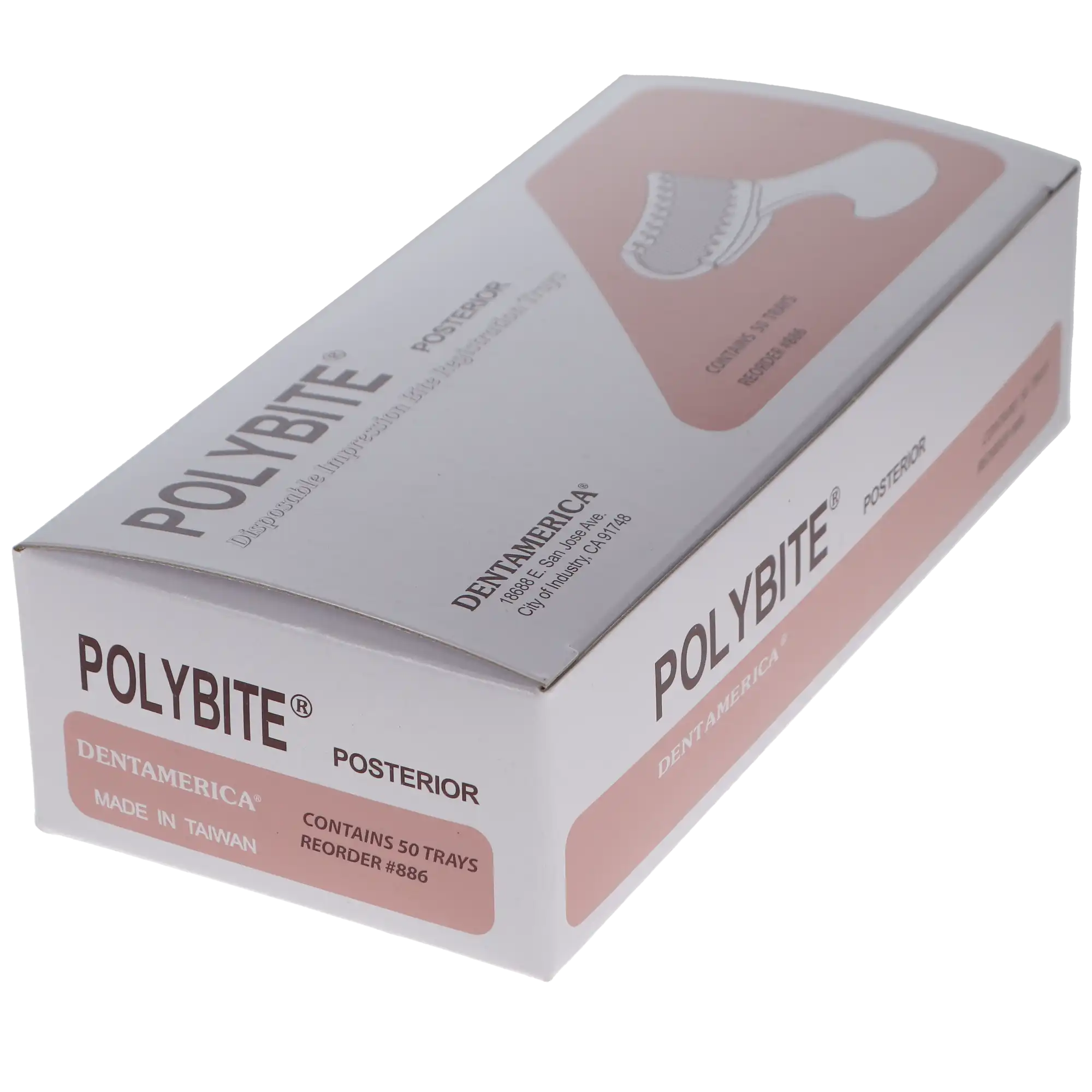 Dentamerica Polybite Disposable 3-in-1 Posterior Impression Tray, 50/Box, #886 thumbnail 4