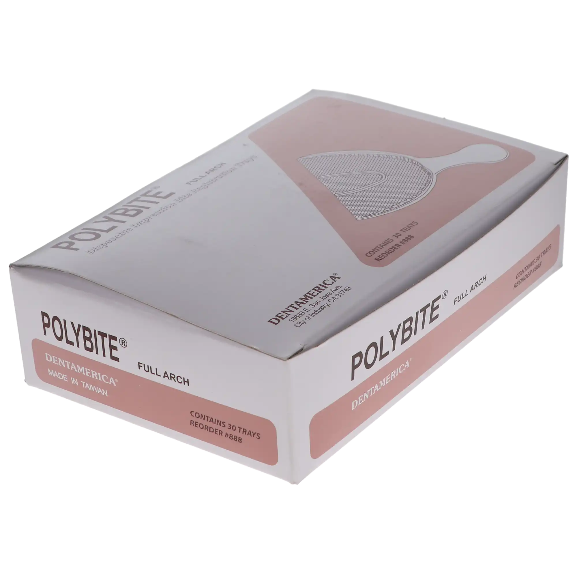 Dentamerica Polybite Disposable Full Arch Impression Tray, 3-in-1 (Impression, Counter Impression, Bite Registration), 30/Box, #888 thumbnail 8