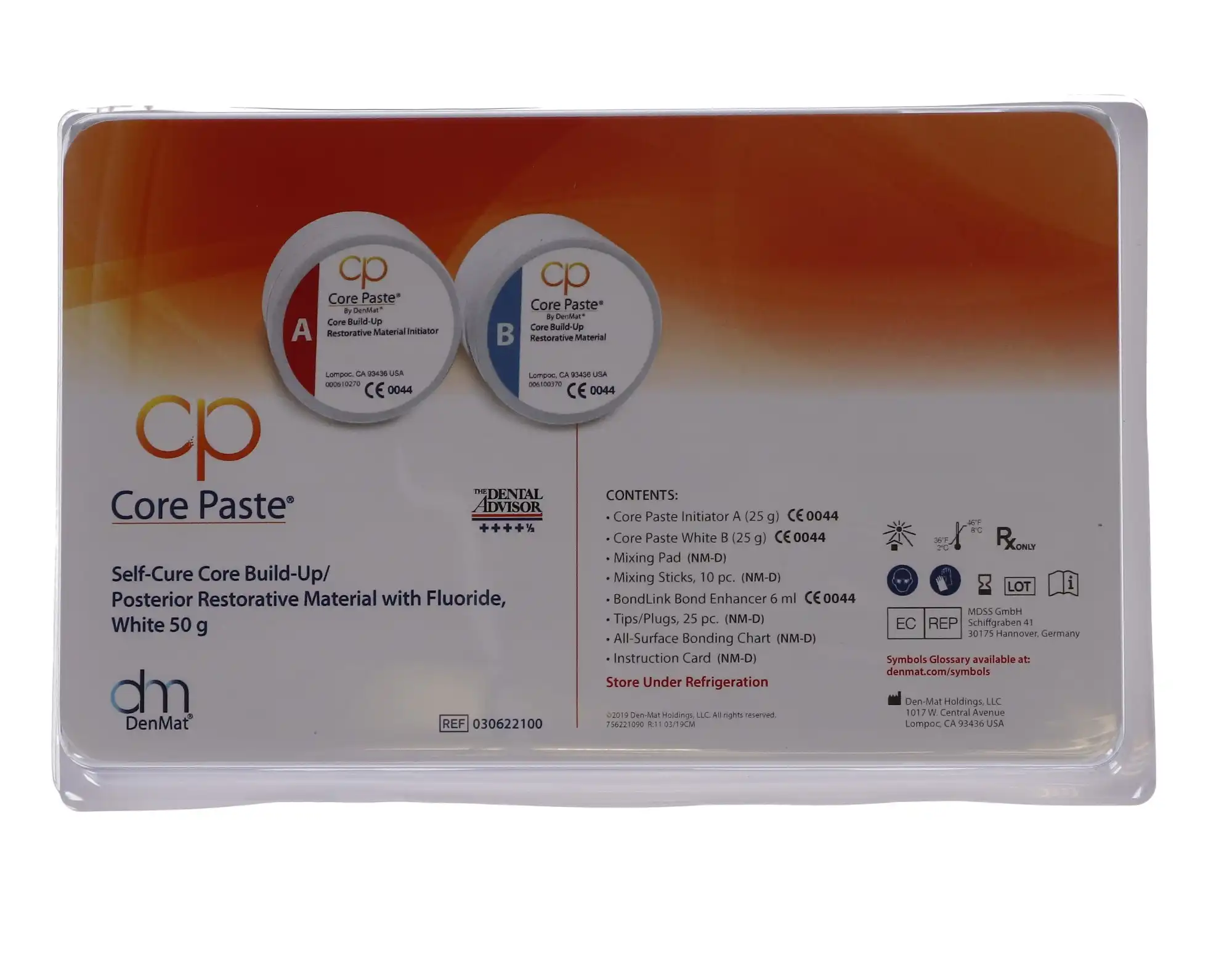 DenMat Core Paste White with Fluoride Jar Kit, Dual-Cure Core Build-Up Composite, 50g, 030622100 thumbnail 11