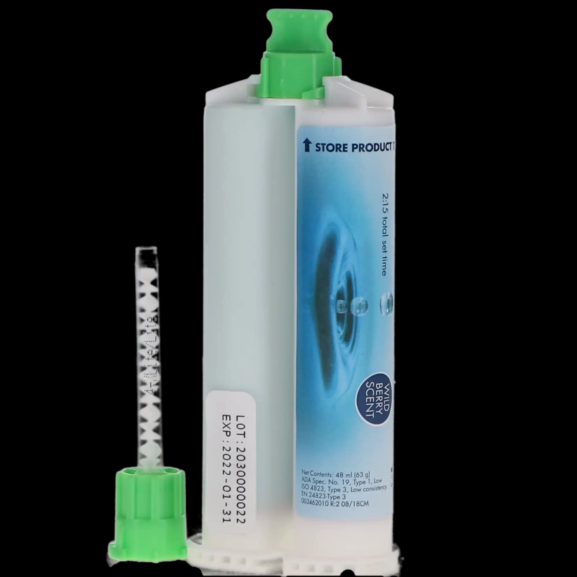 Splash! Half-Time Set VPS Impression Material, Lite Body, Wild Berry Scent, 48 mL Cartridges, 2/Pack, SPD1231 thumbnail 7