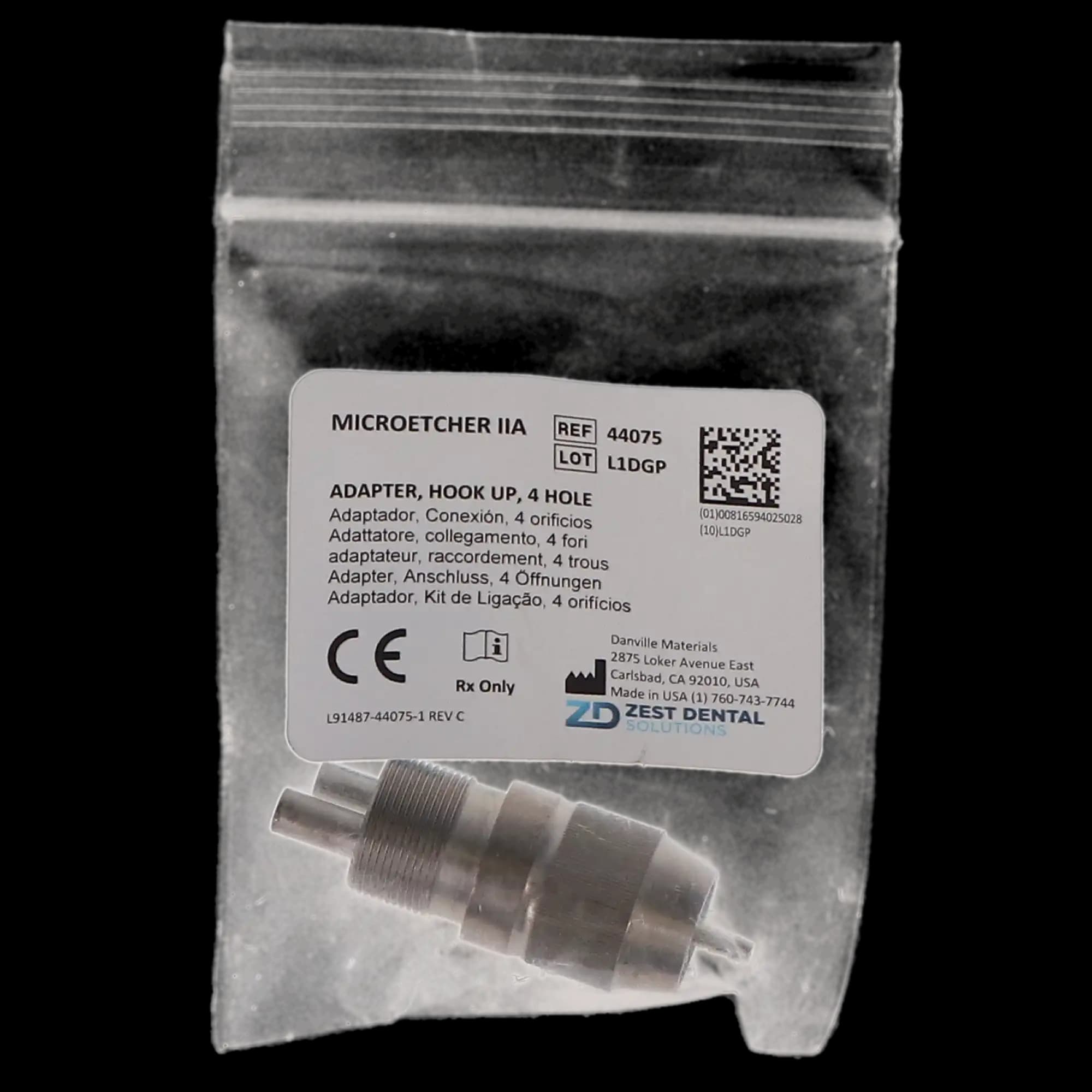 MicroEtcher Handpiece Adapter, 4-5 Hole, 1/Pk, 44075 thumbnail 4