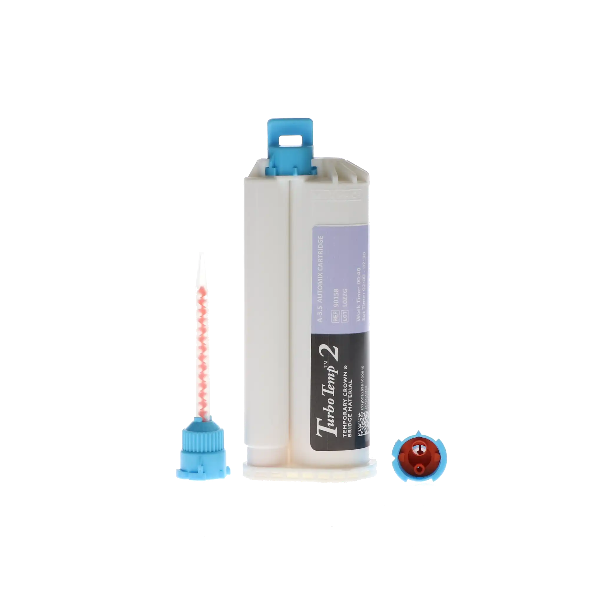 Turbo Temp 2 Provisional Crown & Bridge Material, Bis-Acrylic Self-Cure Temporary, Shade A3.5, 76g Cartridge Refill with 10 Mixing Tips, 90158 thumbnail 11