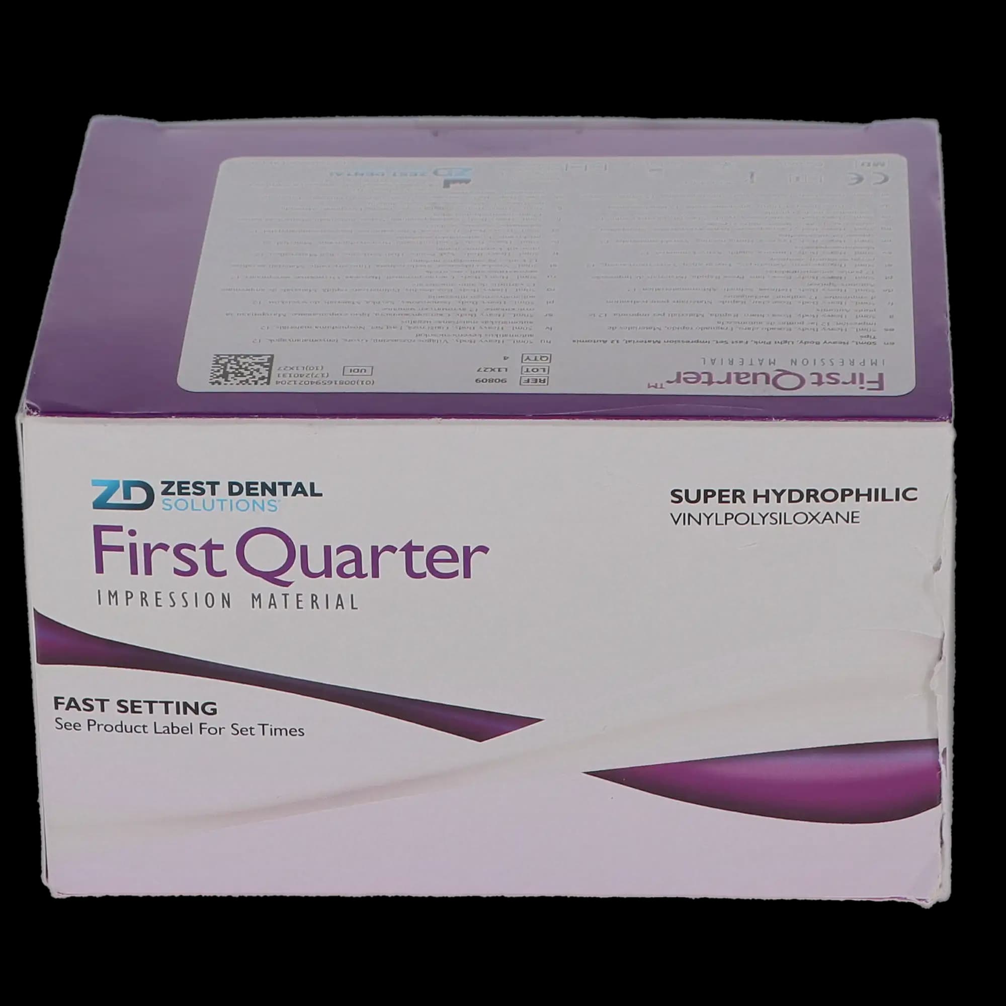 First Quarter VPS Impression Material, Heavy Body, Fast Set, 50 mL Cartridges, 4/Pk, 90809 thumbnail 5
