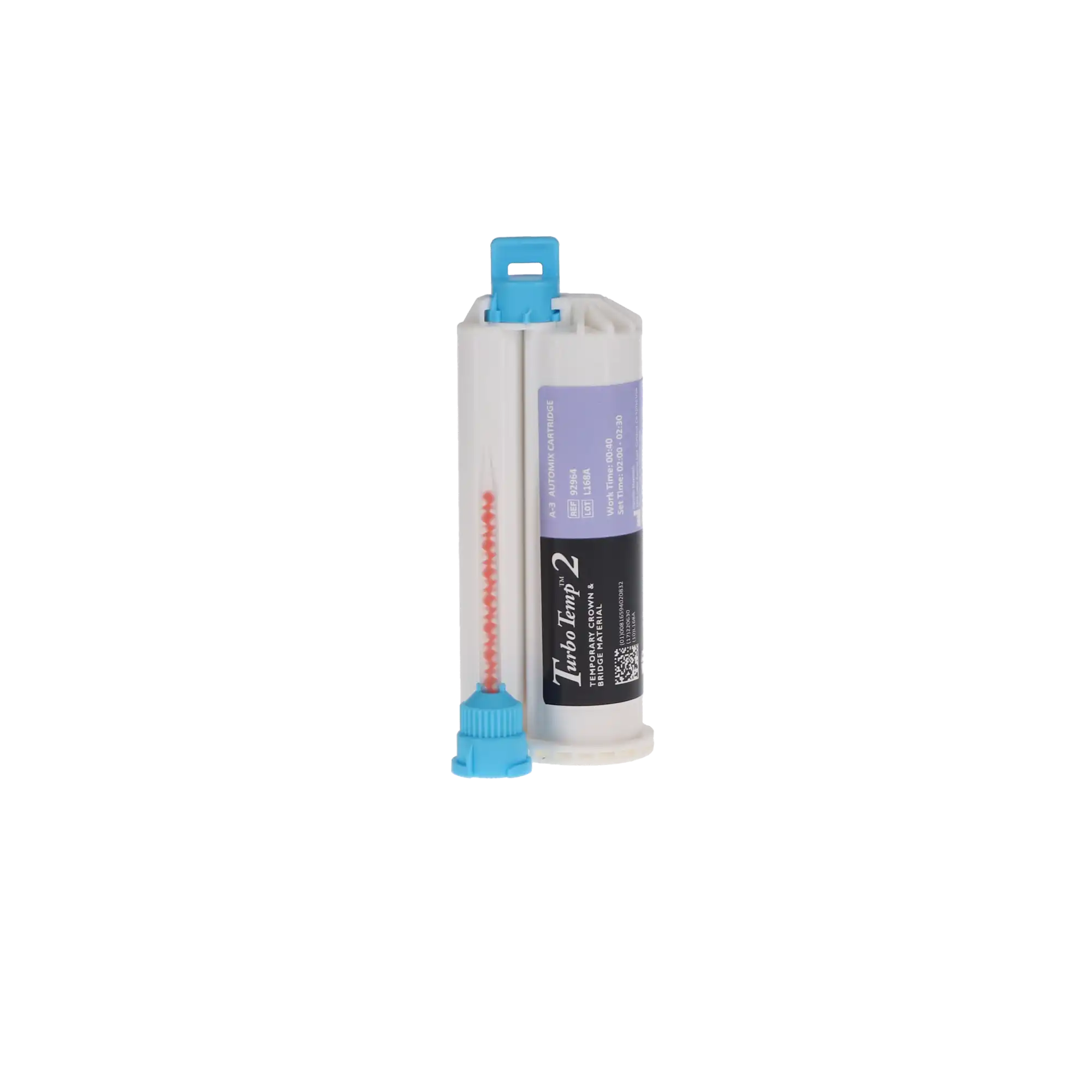Turbo Temp 2 Provisional Crown & Bridge Material, Bis-Acrylic Self-Cure, Shade A3, 76 g Cartridge Refill with 10 Mixing Tips, 92964 thumbnail 11