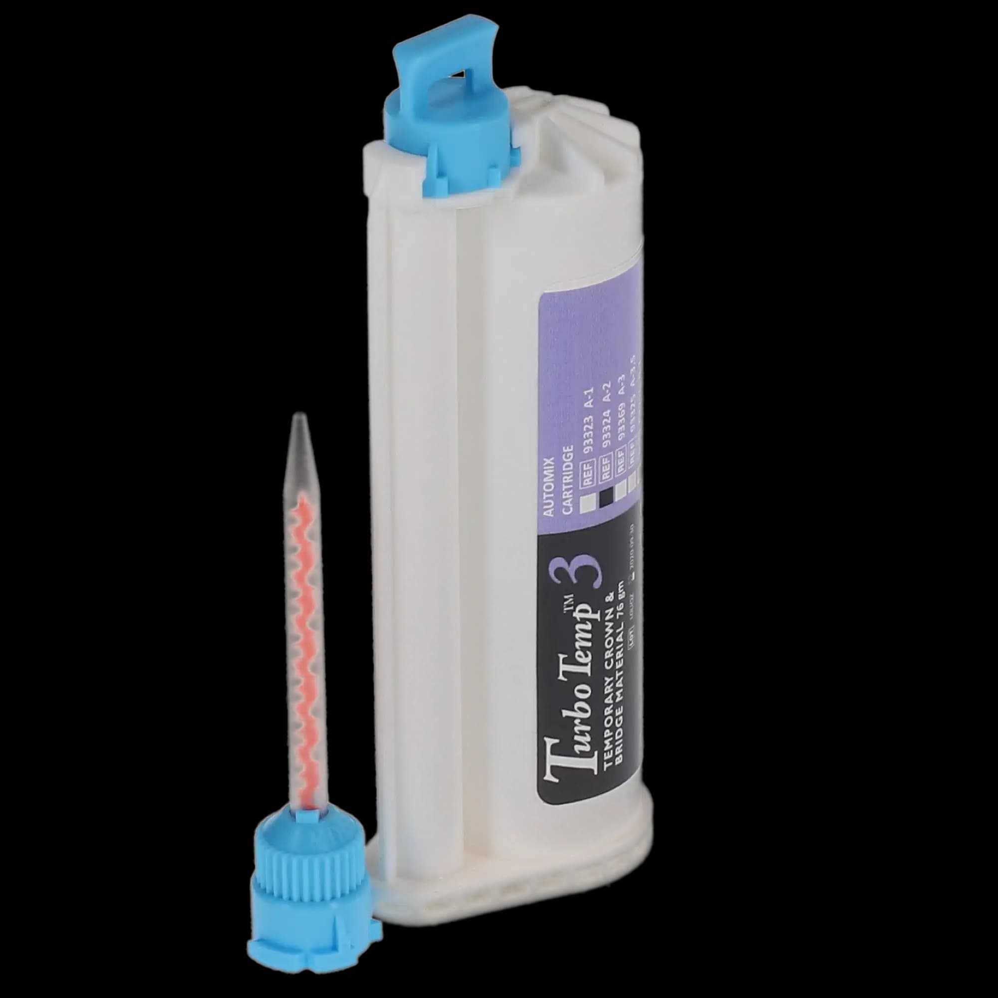 Turbo Temp 3 Temporary Crown & Bridge Material Refill, Shade A2, 10:1 Cartridge, 76 g, 1/Pk, 93324 thumbnail 8