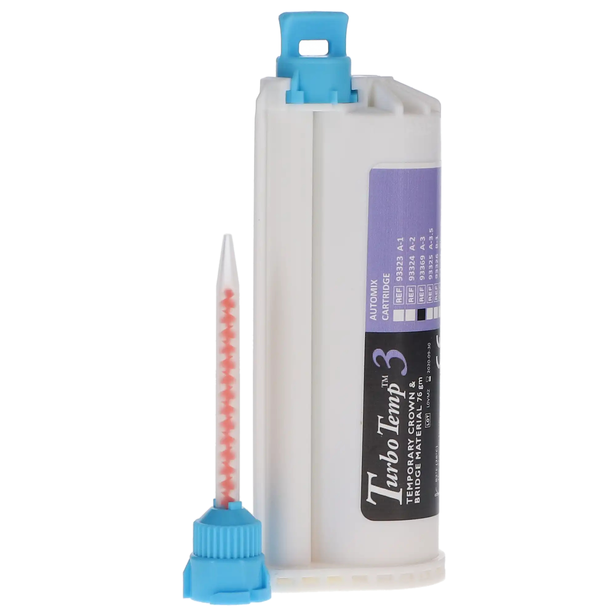 Danville Turbo Temp 3 Temporary Crown & Bridge Material Refill, Shade A3, 10:1 Cartridge, 76 g, 1/Pk, 93369 thumbnail 8