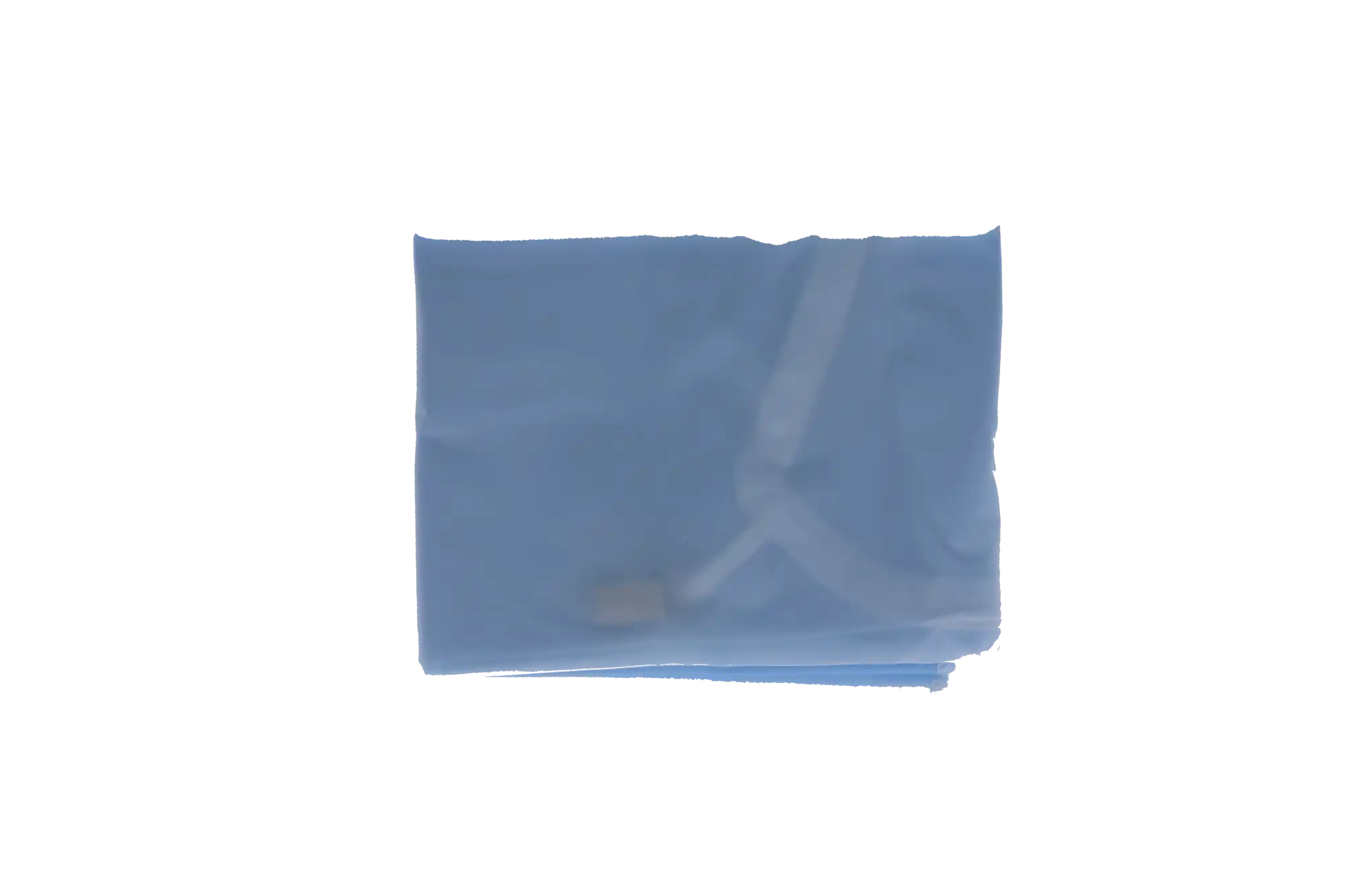 Crosstex Patient Barrier Apron, Plastic, Knee Length, 27" x 44", Blue, 1/Pk, NP4BL thumbnail 4