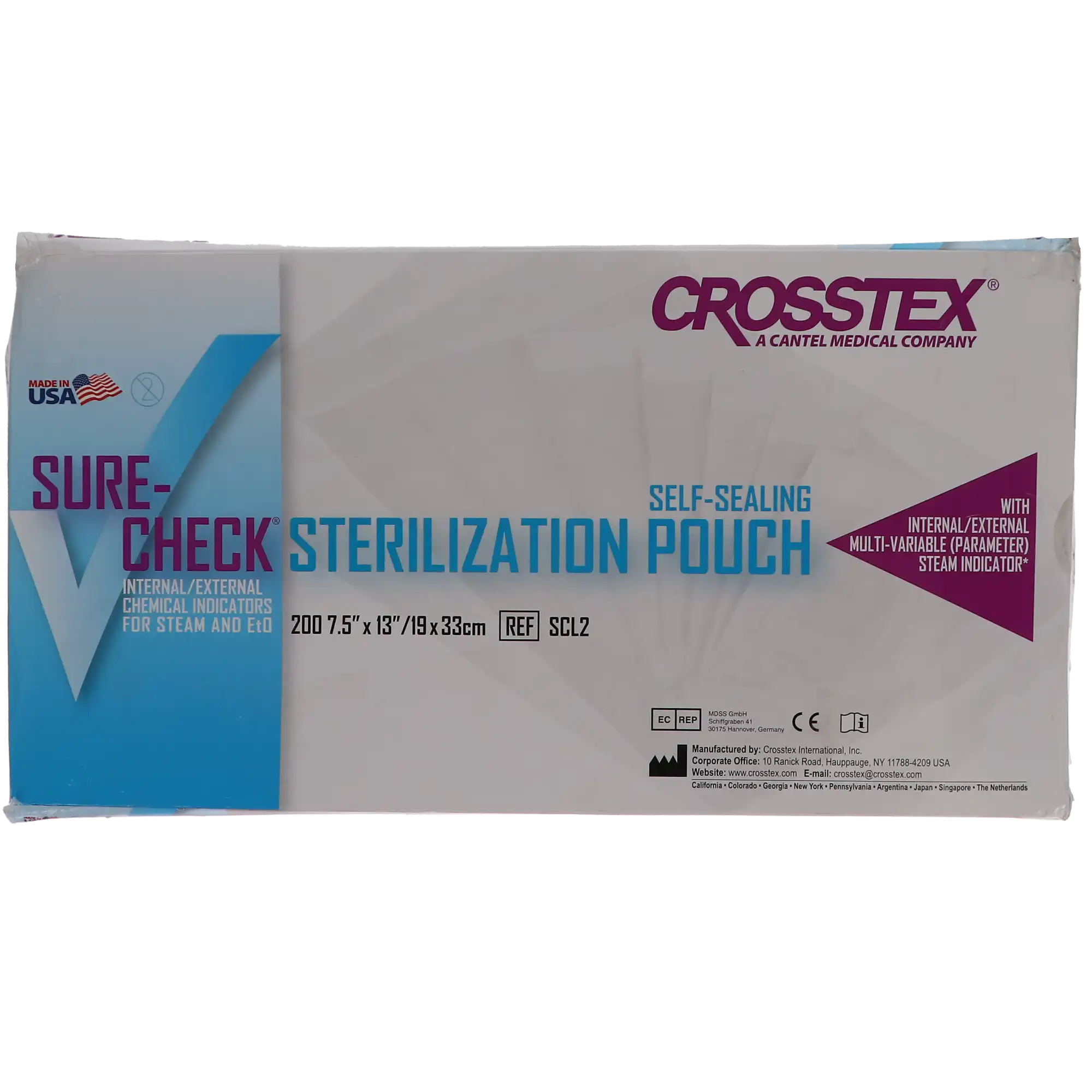 Crosstex Sure-Check Self-Seal Sterilization Pouches, 7.5" x 13", 200/Box, SCL2 thumbnail 9