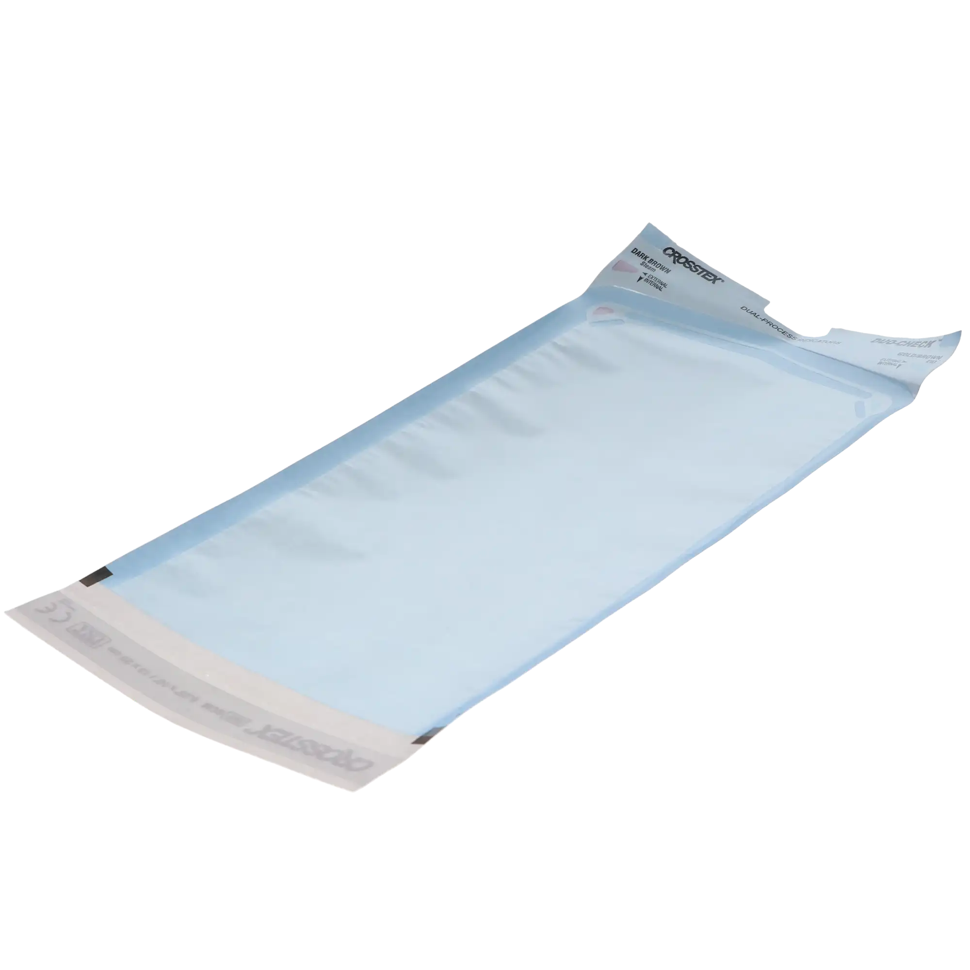 Crosstex Duo-Check Self-Seal Sterilization Pouches, 5.25" x 10", Blue Tint, 200/Box, SCM thumbnail 8