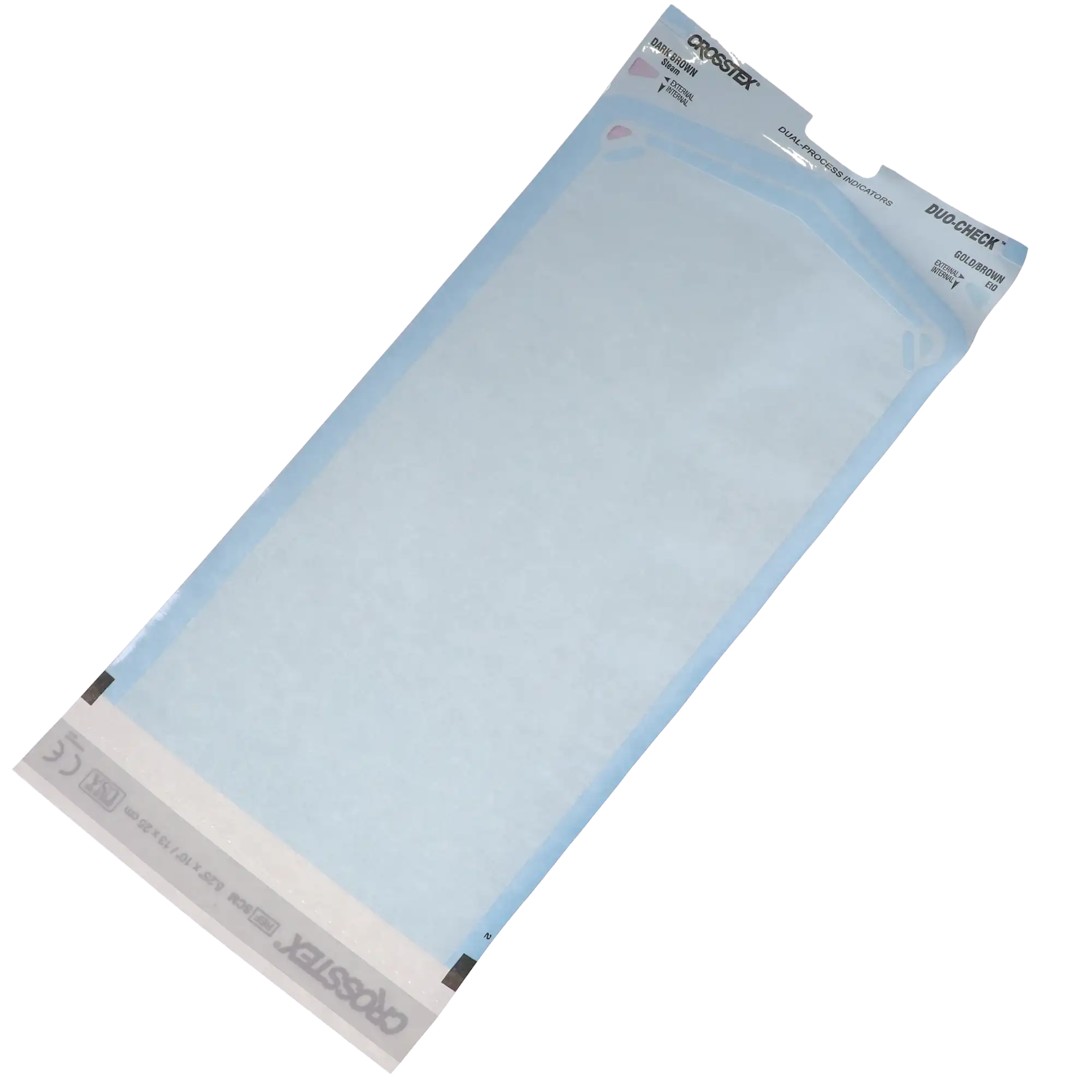 Crosstex Duo-Check Self-Seal Sterilization Pouches, 5.25" x 10", Blue Tint, 200/Box, SCM thumbnail 9