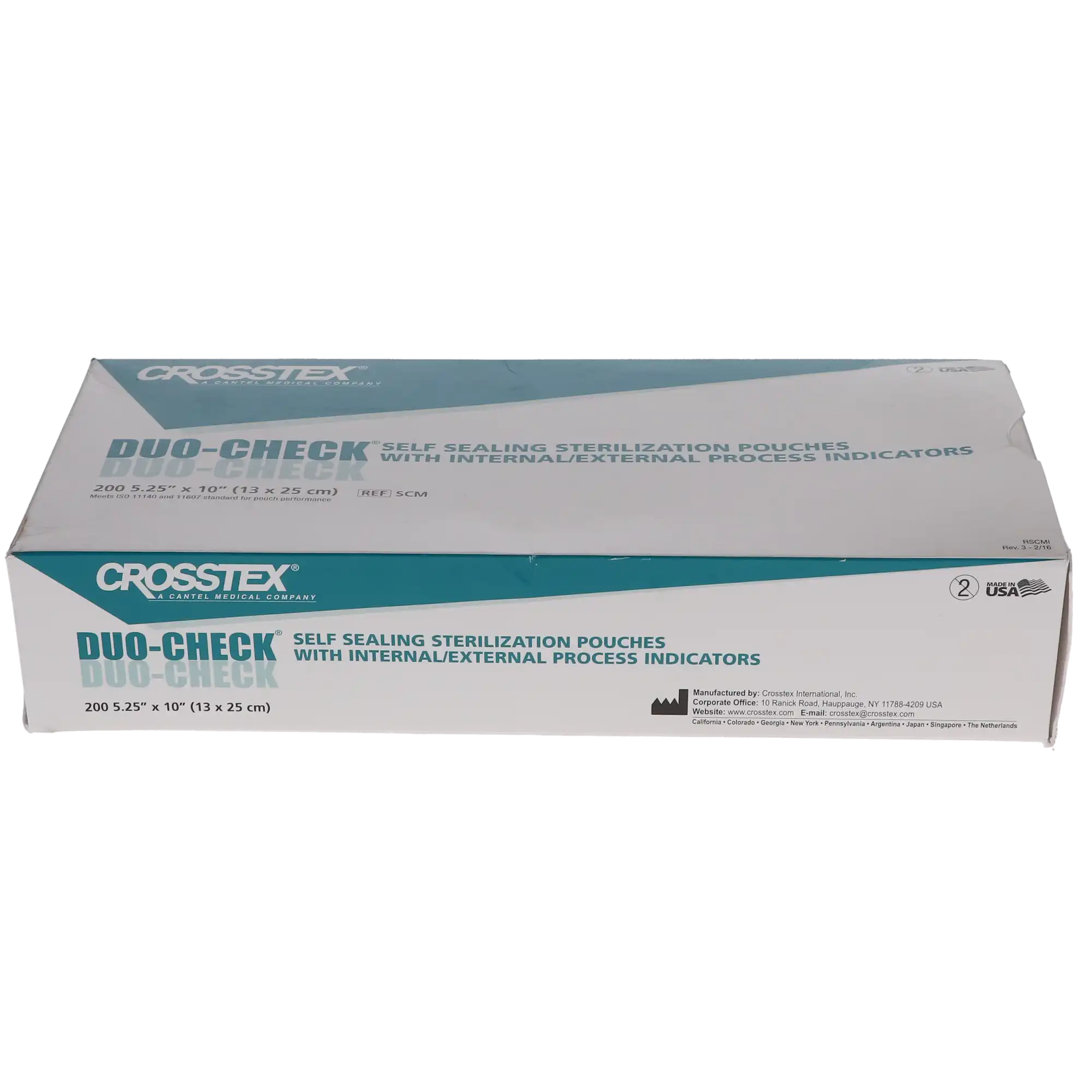 Crosstex Duo-Check Self-Seal Sterilization Pouches, 5.25" x 10", Blue Tint, 200/Box, SCM thumbnail 10