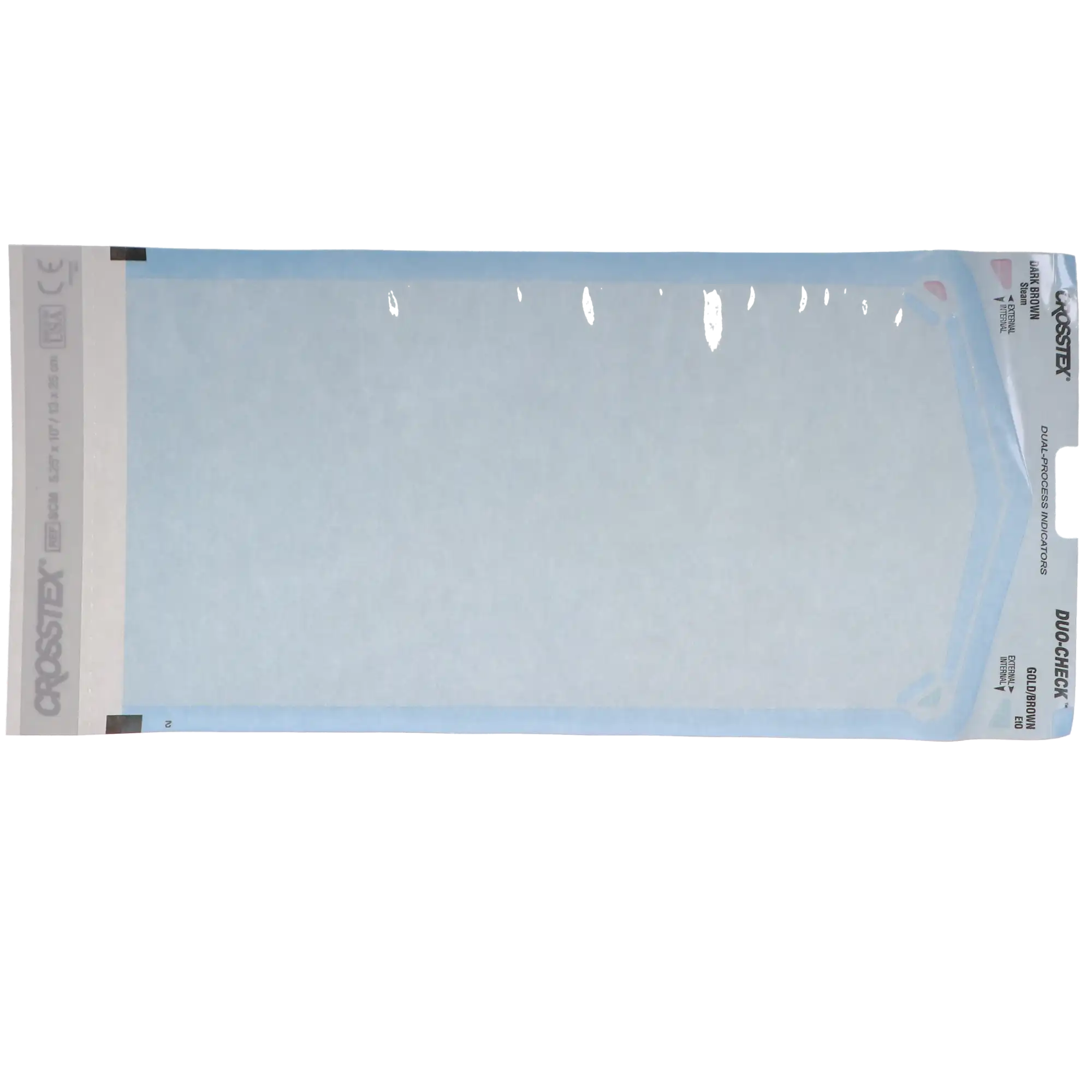 Crosstex Duo-Check Self-Seal Sterilization Pouches, 5.25" x 10", Blue Tint, 200/Box, SCM thumbnail 11