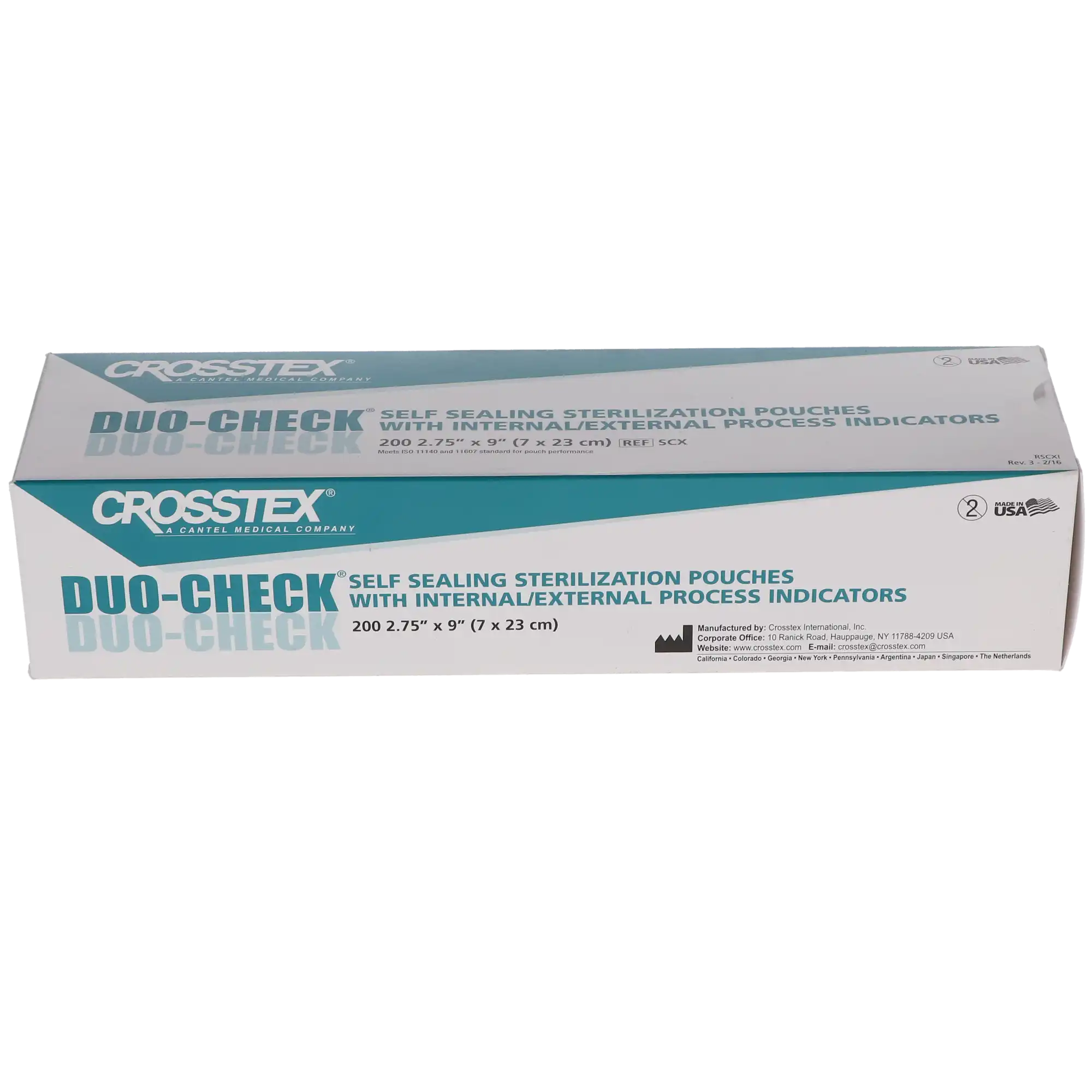 Crosstex Duo-Check Self-Seal Sterilization Pouches, 2-3/4" x 9", Blue, 200/Box, SCX thumbnail 11