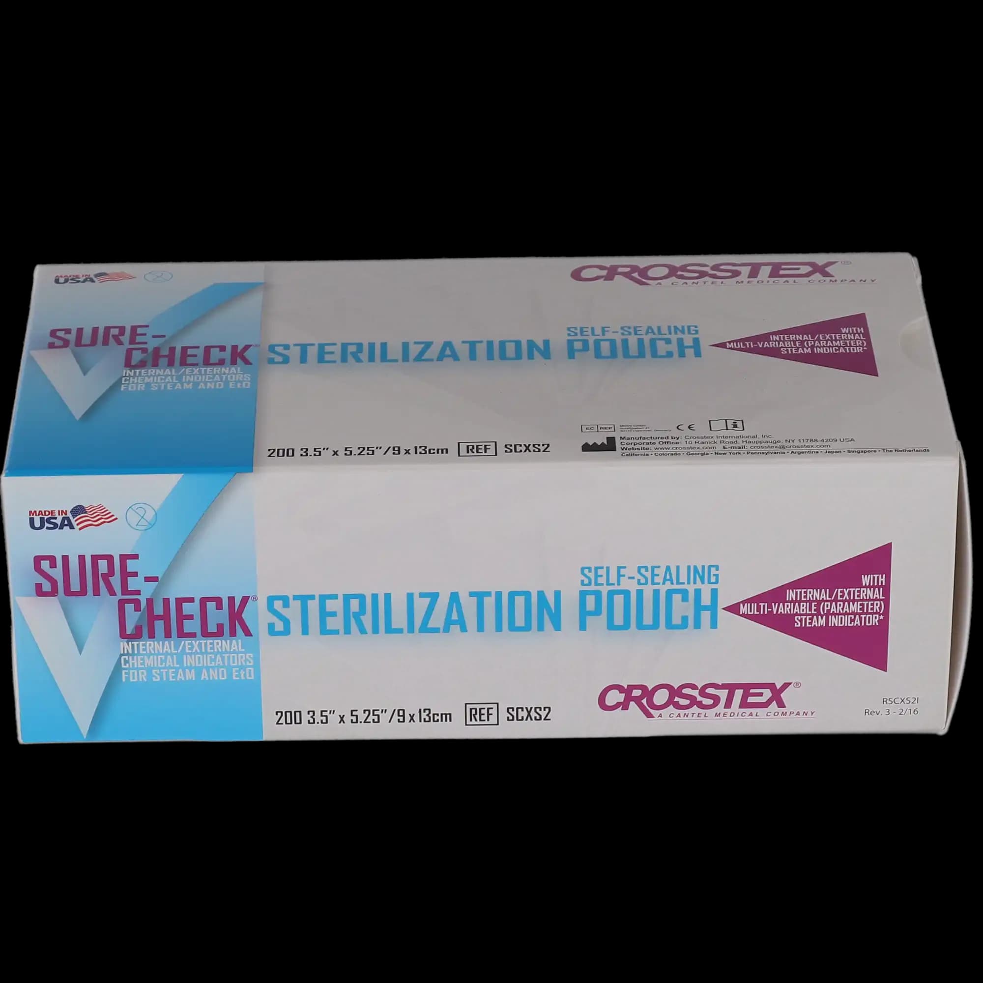 Crosstex Sure-Check Self-Seal Sterilization Pouches, 3.5" x 5.25", 200/Box, SCXS2 thumbnail 11