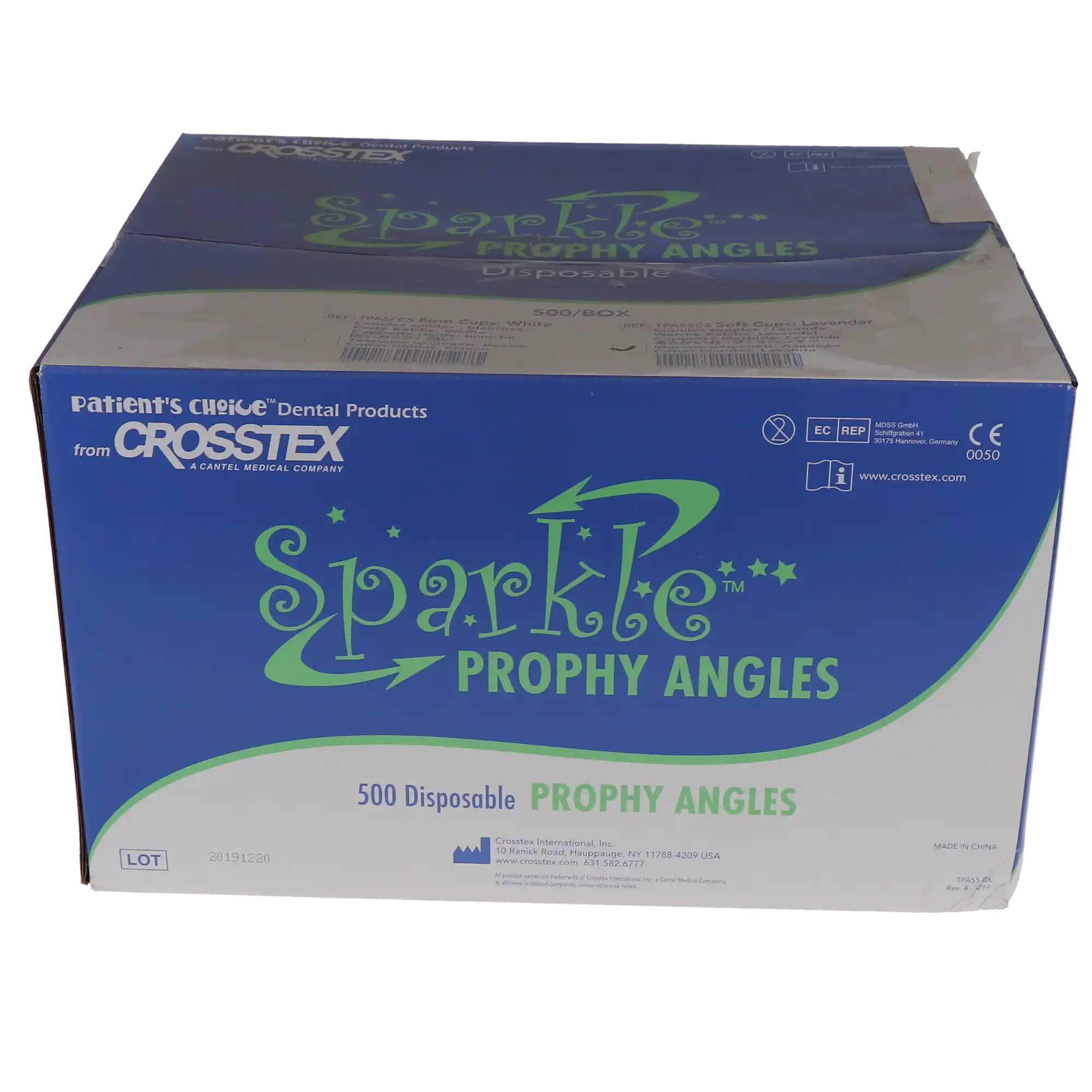 Crosstex Sparkle Disposable Prophy Angle, Soft Cup, Purple, Latex-Free, 500/Box, TPASSC5 thumbnail 9