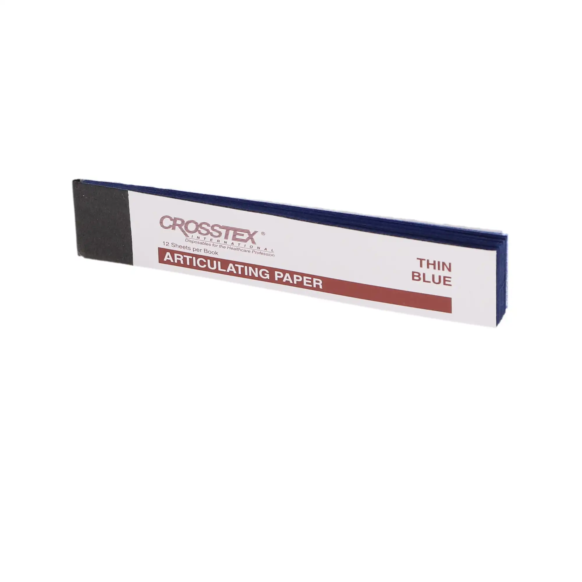 Crosstex Articulating Paper Pre-Cut Strip, Thin, 71 Microns, Blue, 144/Box, TPT thumbnail 2