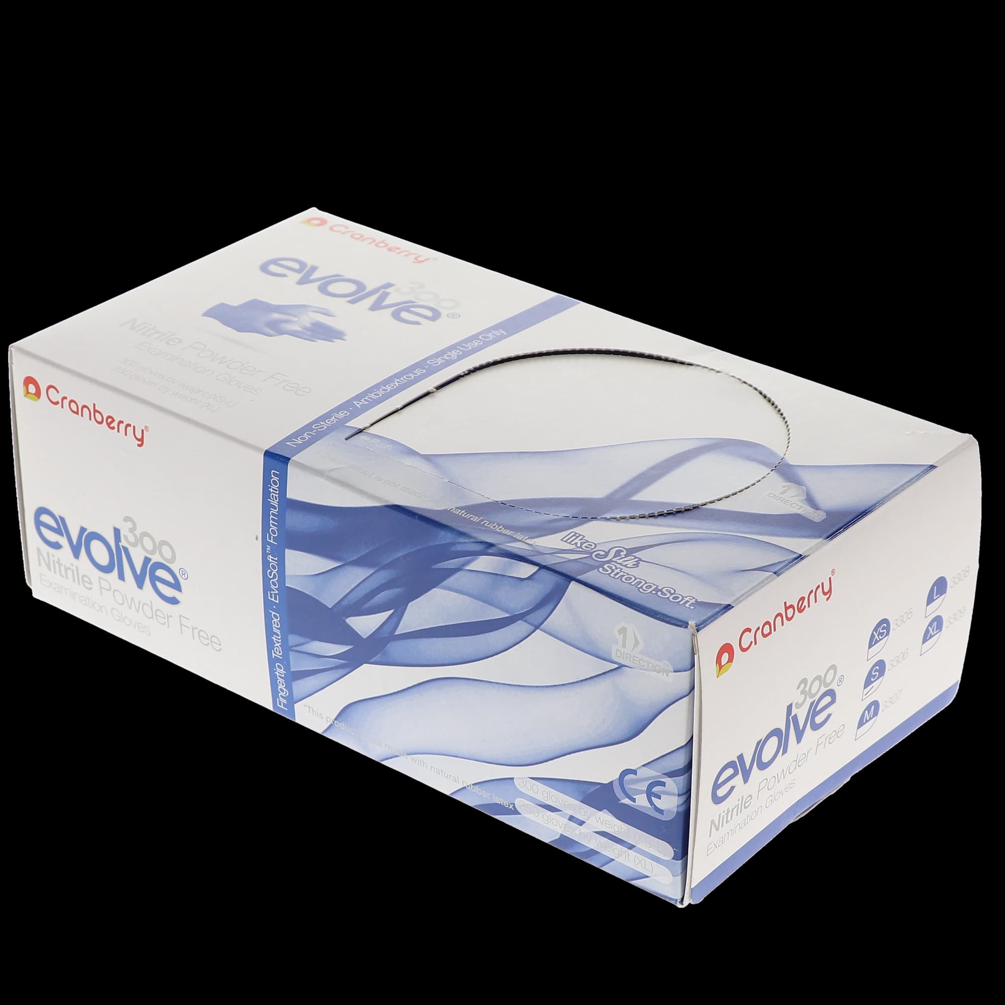 Cranberry Evolve 300 Nitrile Exam Gloves, Powder-Free, Non-Sterile, Small, Royal Blue, Textured Fingertips, 300/Box, CR3306 thumbnail 12