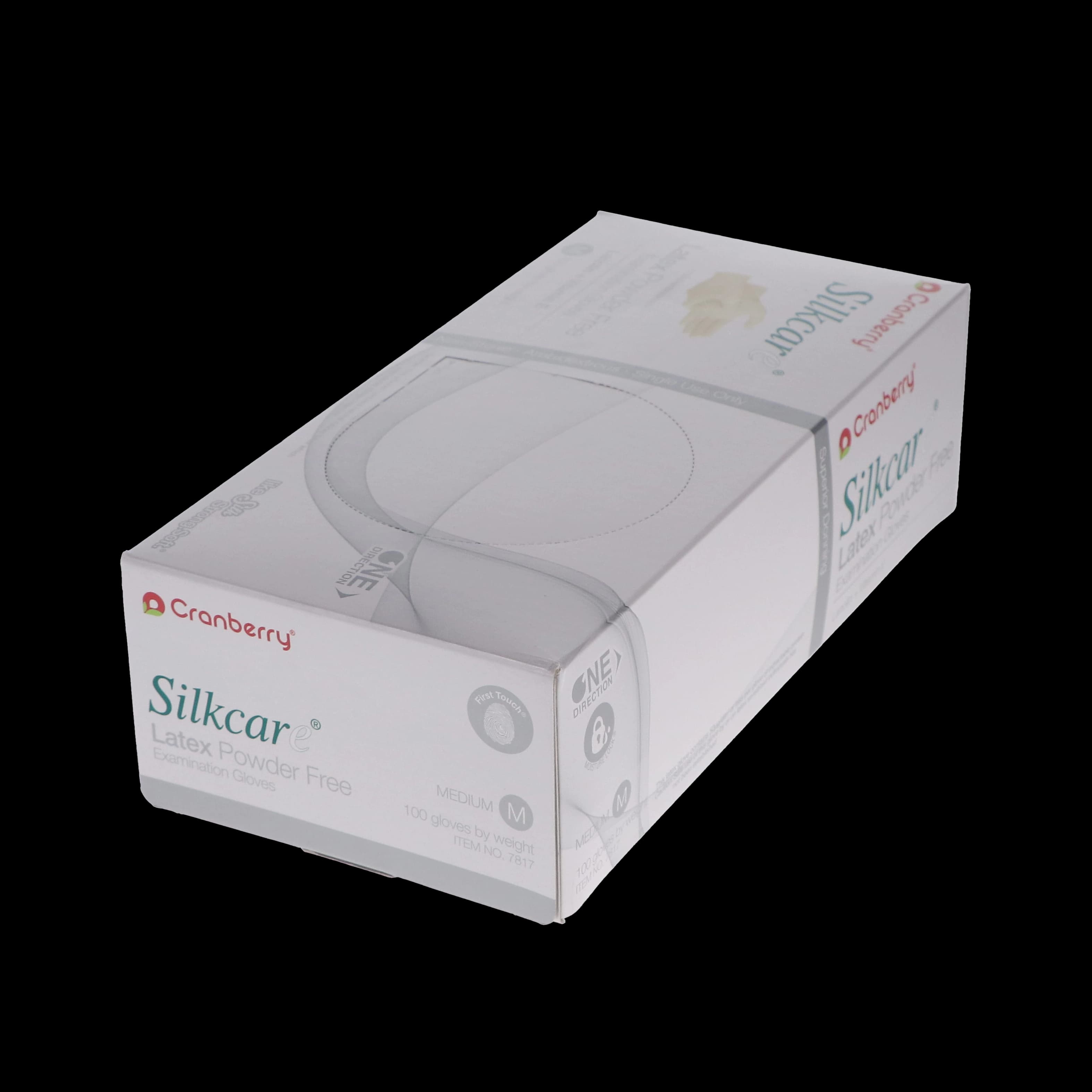 Cranberry Silkcare Powder-Free Latex Examination Gloves, Medium, 100/Box (Case of 10 Boxes) thumbnail 4