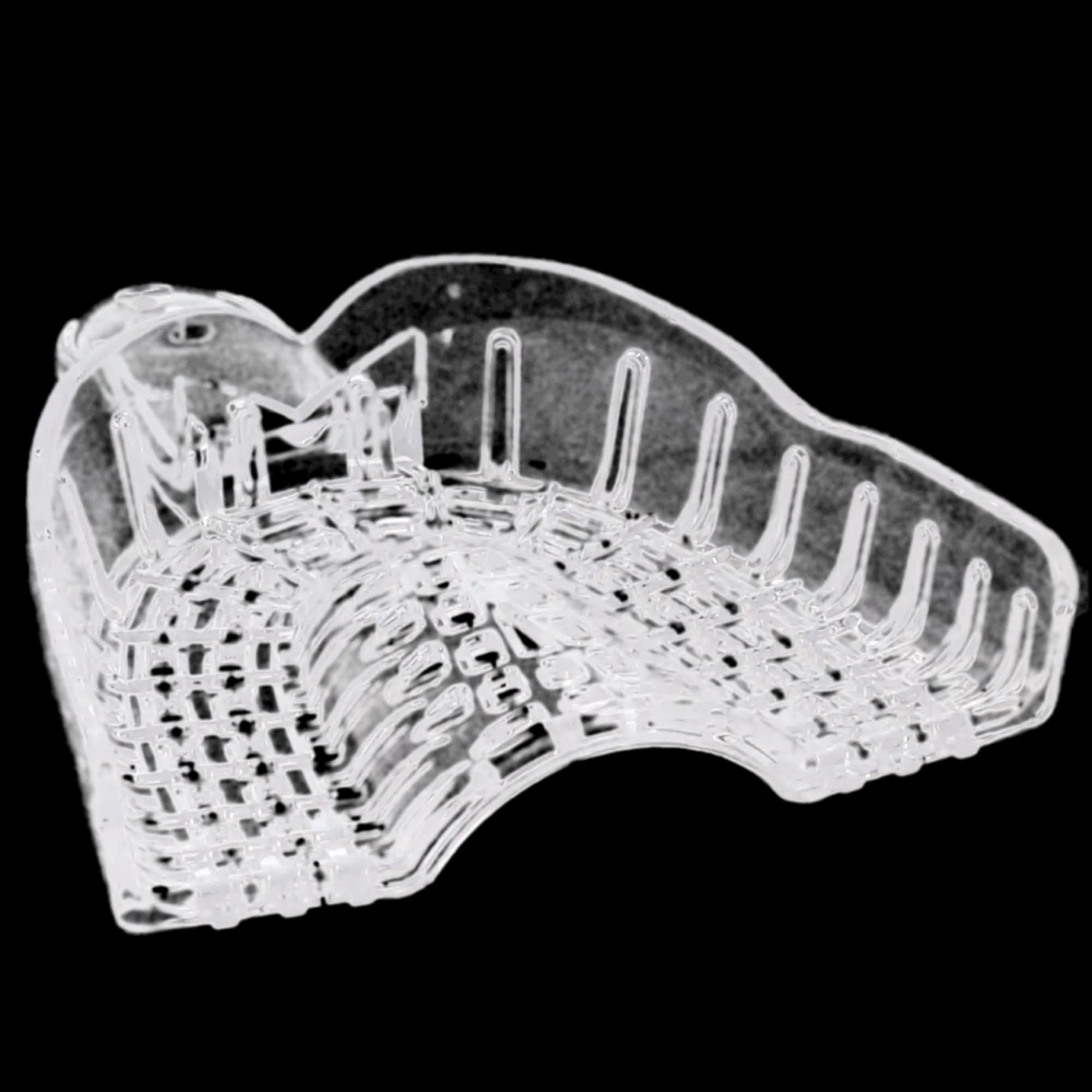 President Disposable Impression Trays, #1 Large Upper, Clear, Perforated, 12/Pk, C6901 thumbnail 4