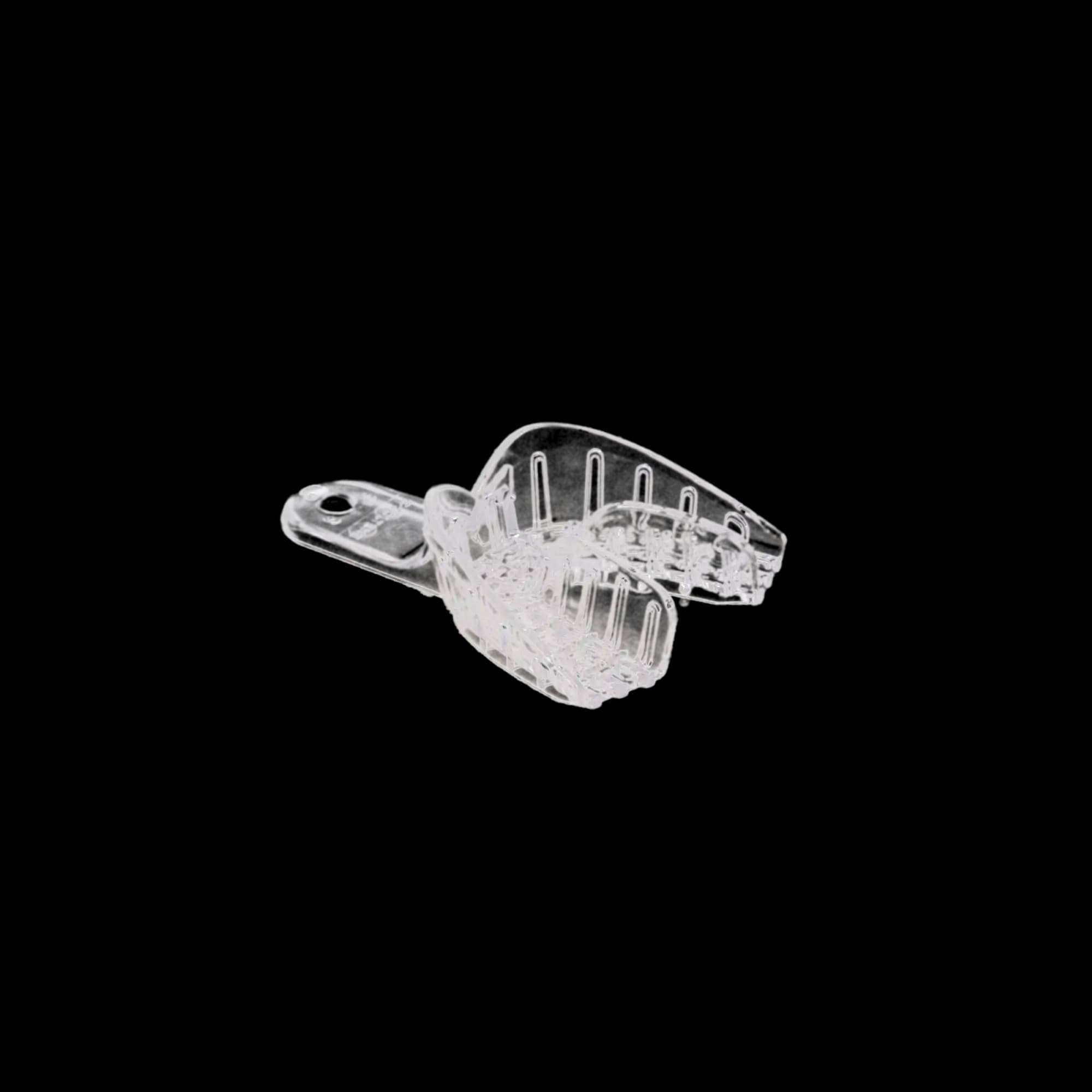 President Disposable Impression Trays, Clear, Perforated, #4 Lower Medium, 12/Pk, C6904 thumbnail 6