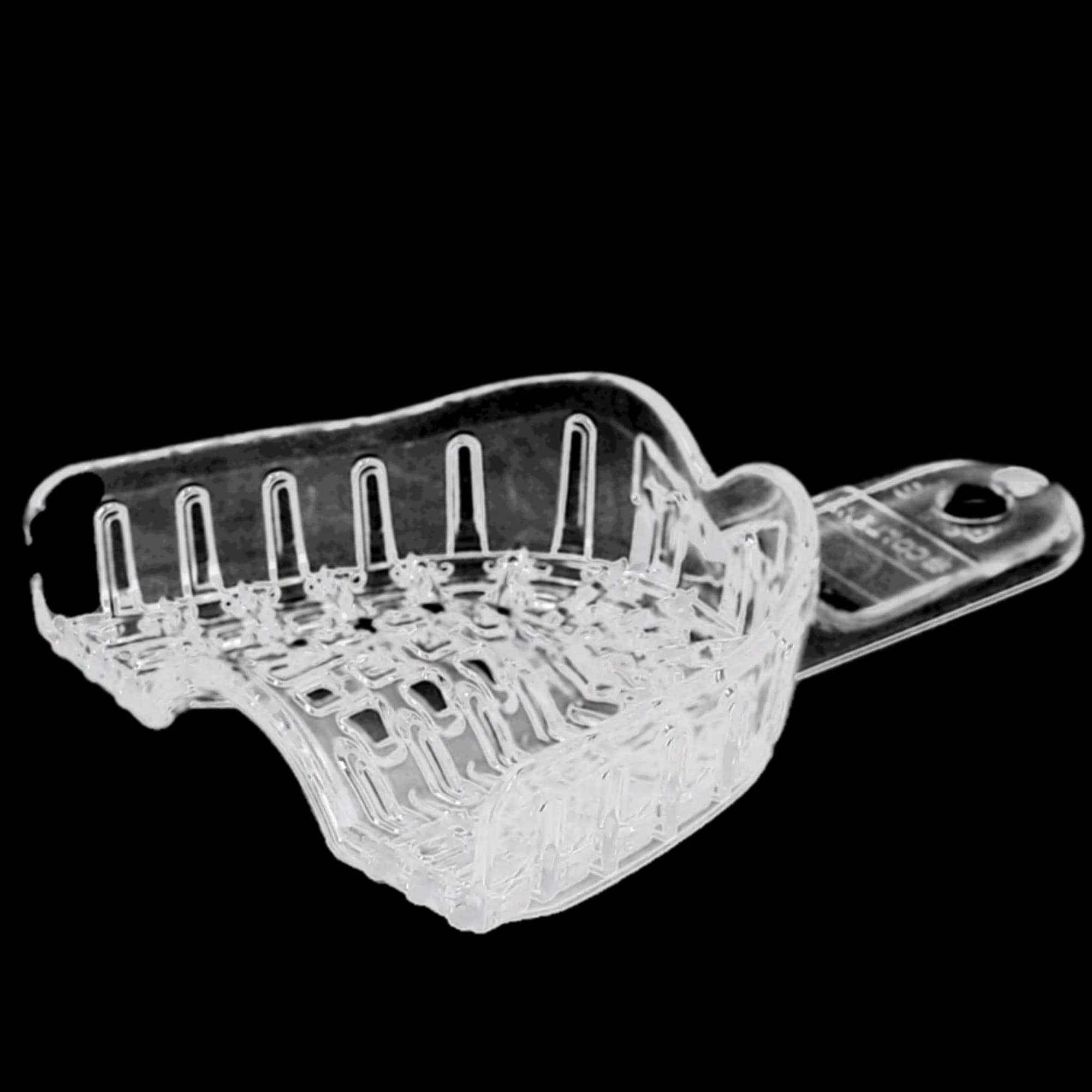 President Disposable Perforated Impression Tray #5 Small Upper, Clear, 12/Pk, C6905 thumbnail 6