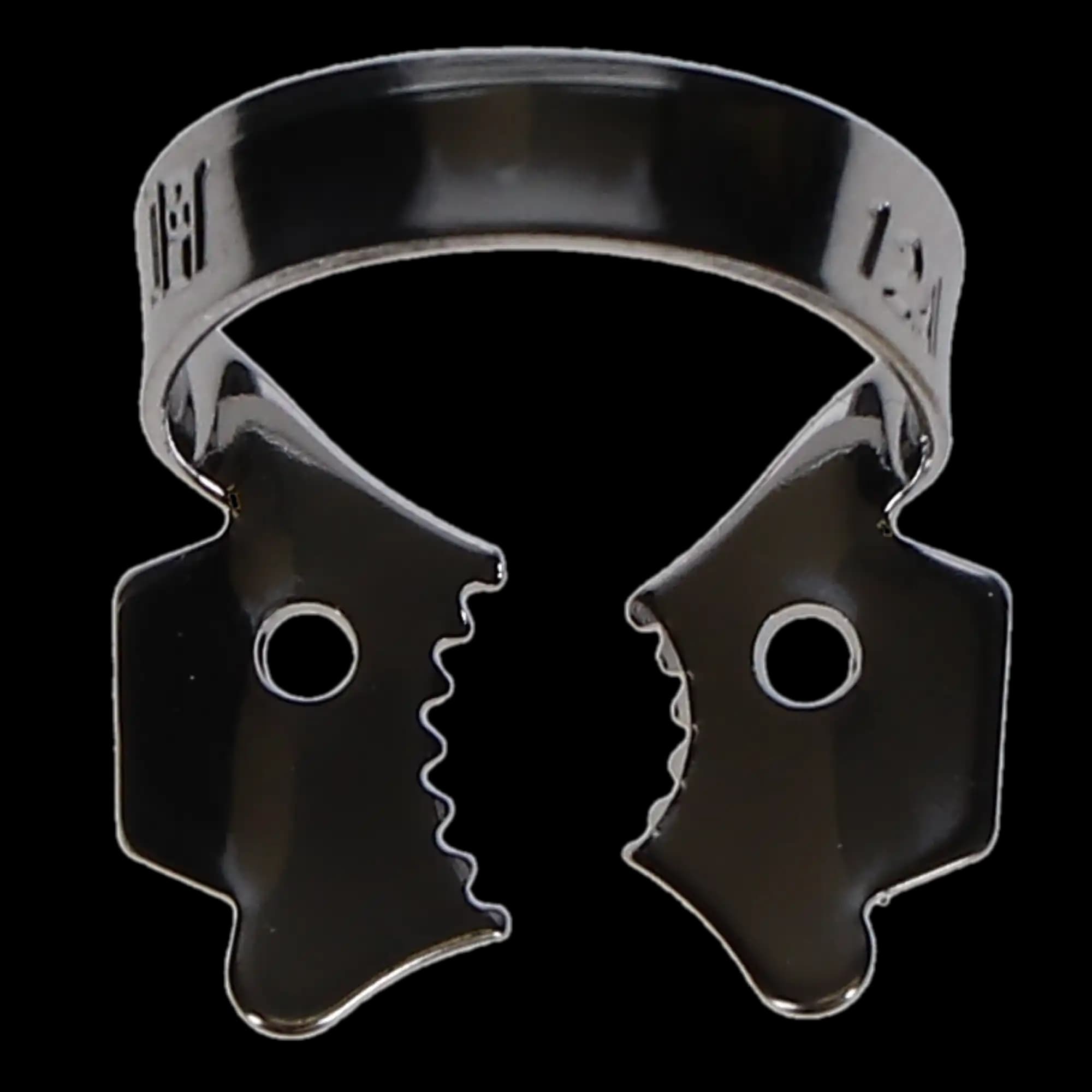 Hygenic Rubber Dam Clamp, #12A, Winged, Gloss Finish, Serrated Jaw, Upper Left Molar, 1/Pk, H02706 thumbnail 6
