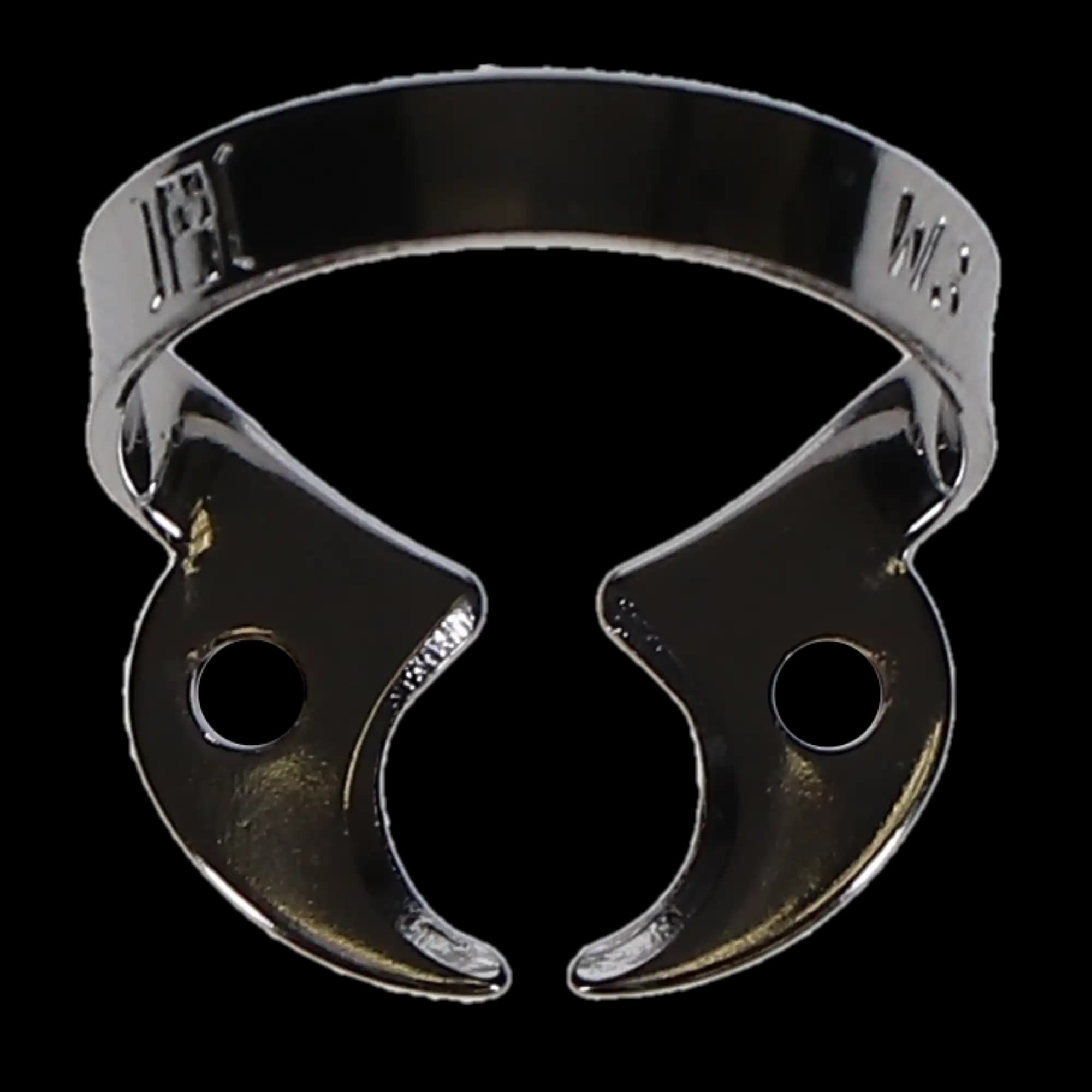 Hygenic Rubber Dam Clamp, #W3, Wingless, Gloss Finish, for Lower Molars, 1/Pk, H03814 thumbnail 6
