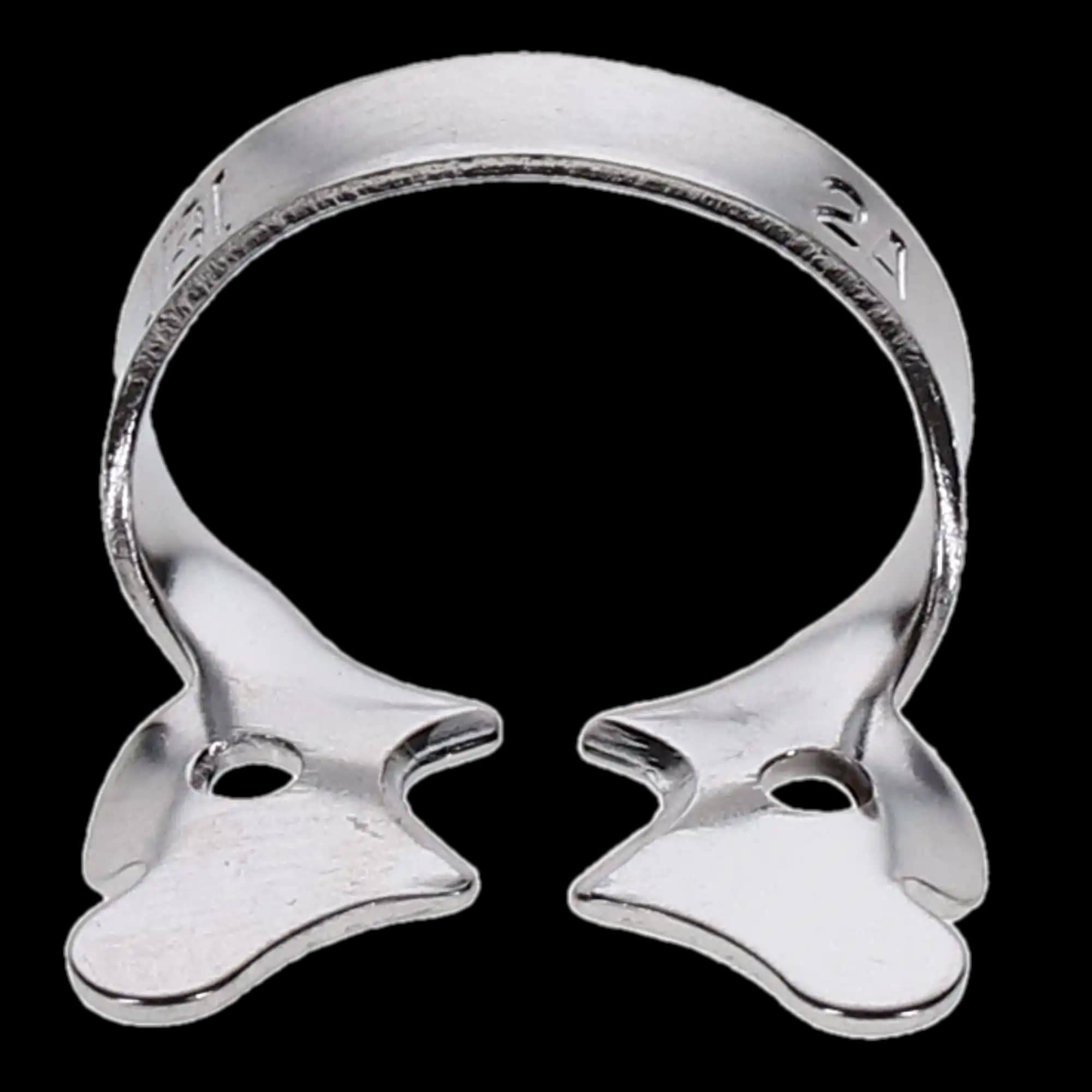 Hygenic Rubber Dam Clamp, #2A, Winged, Gloss Finish, Premolars and Upper Incisors, 1/Pk, H05688 thumbnail 2