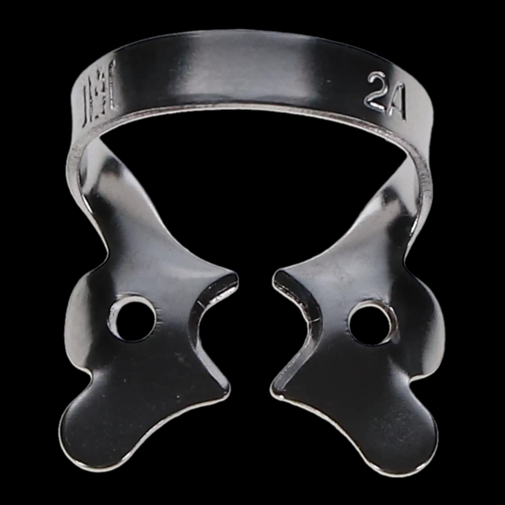 Hygenic Rubber Dam Clamp, #2A, Winged, Gloss Finish, Premolars and Upper Incisors, 1/Pk, H05688 thumbnail 6