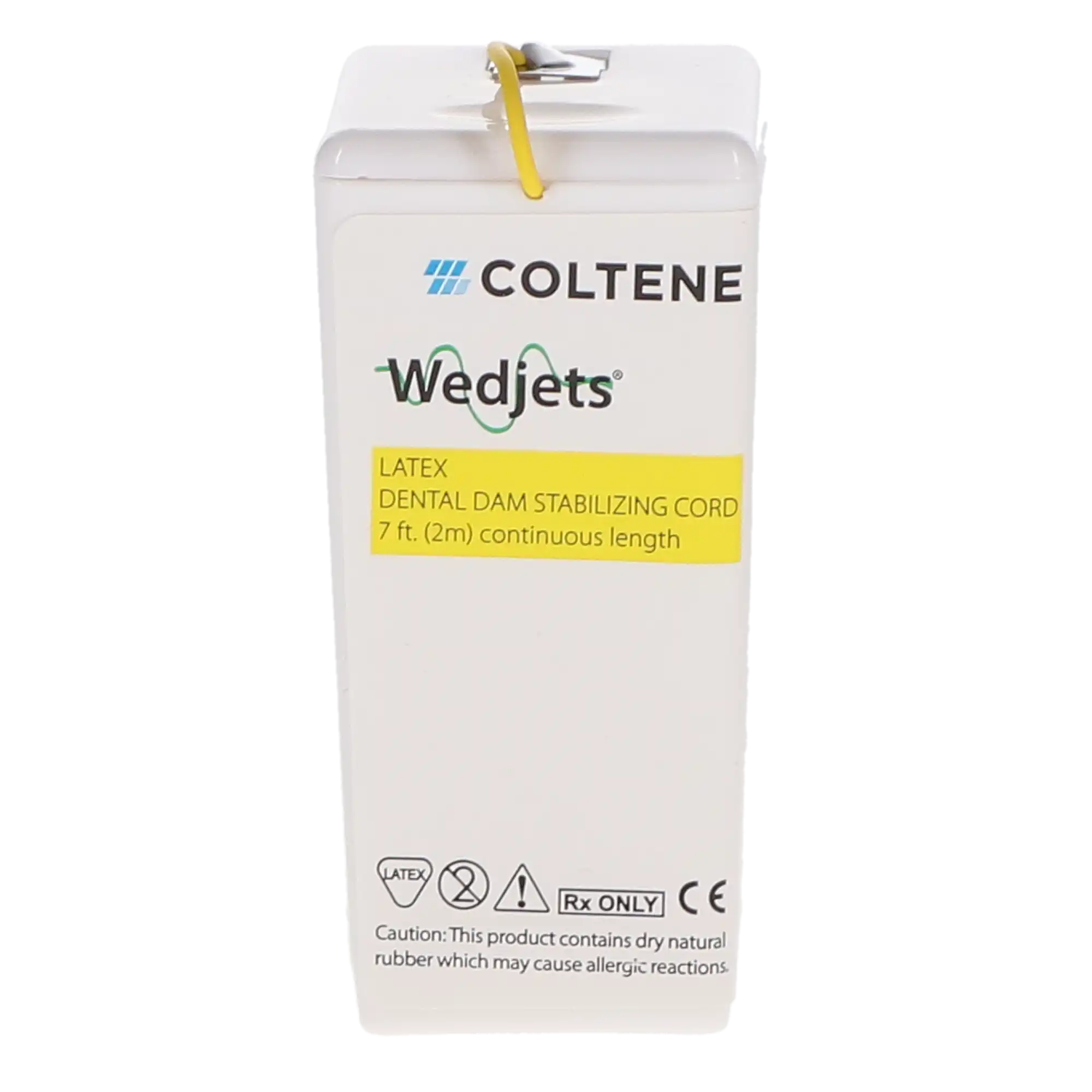 Wedjets Dental Dam Stabilizing Cord, Latex Rubber, 7 ft, Small, Yellow, 1/Pk, H06522 thumbnail 5