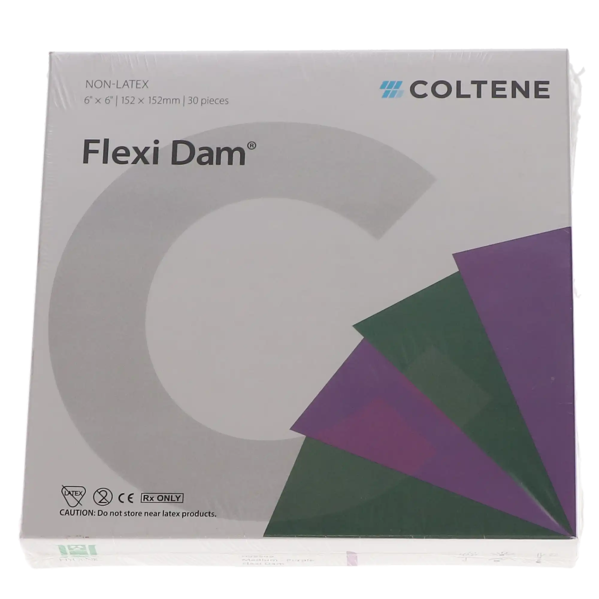 Hygenic Flexi-Dam Non-Latex Dental Dam, 6" x 6", Medium, Purple, 30/Box, H09945 thumbnail 10
