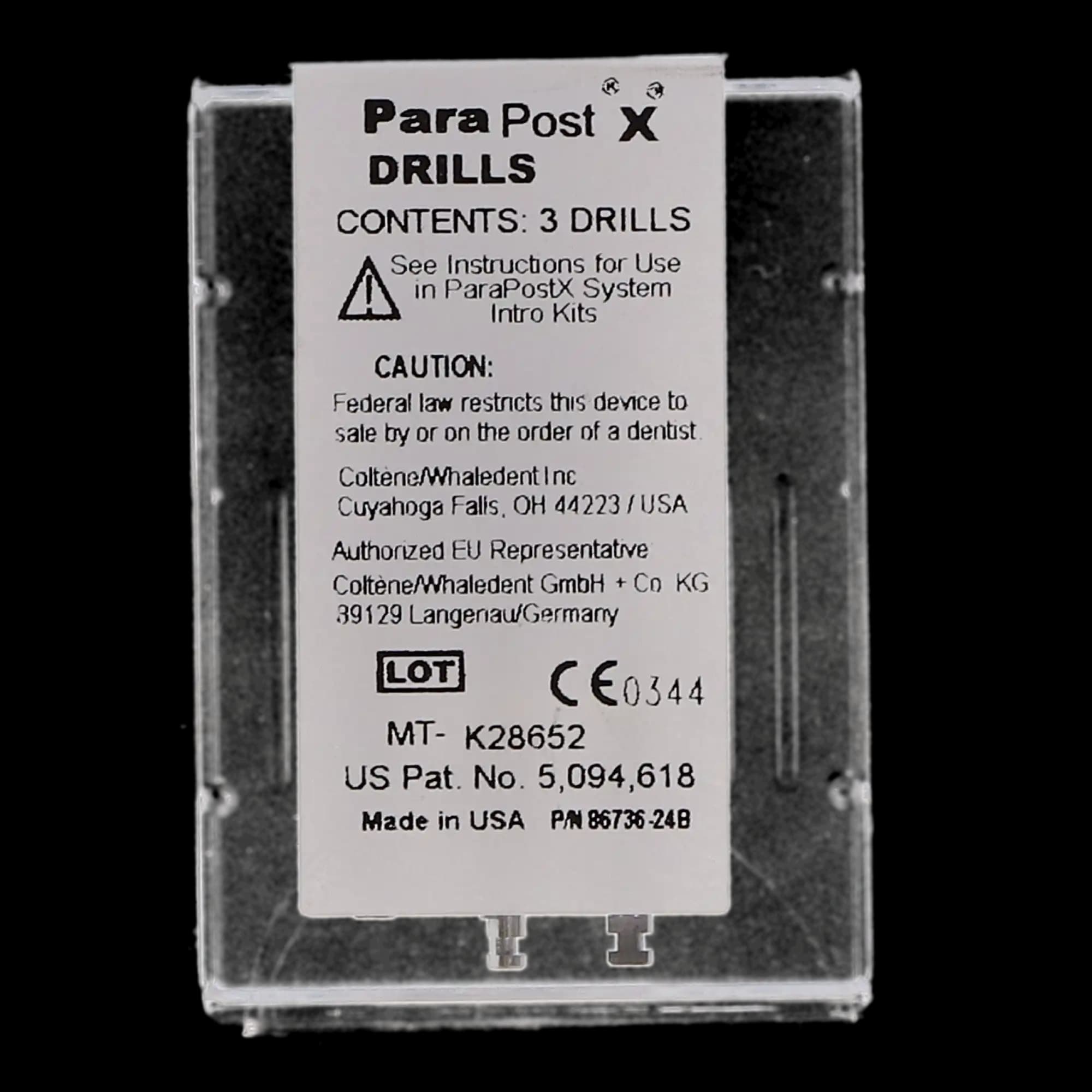ParaPost X-System Drills, Two-Fluted, Size #4, Yellow, 0.040" (1.0 mm), 3/Pk, P424 thumbnail 10
