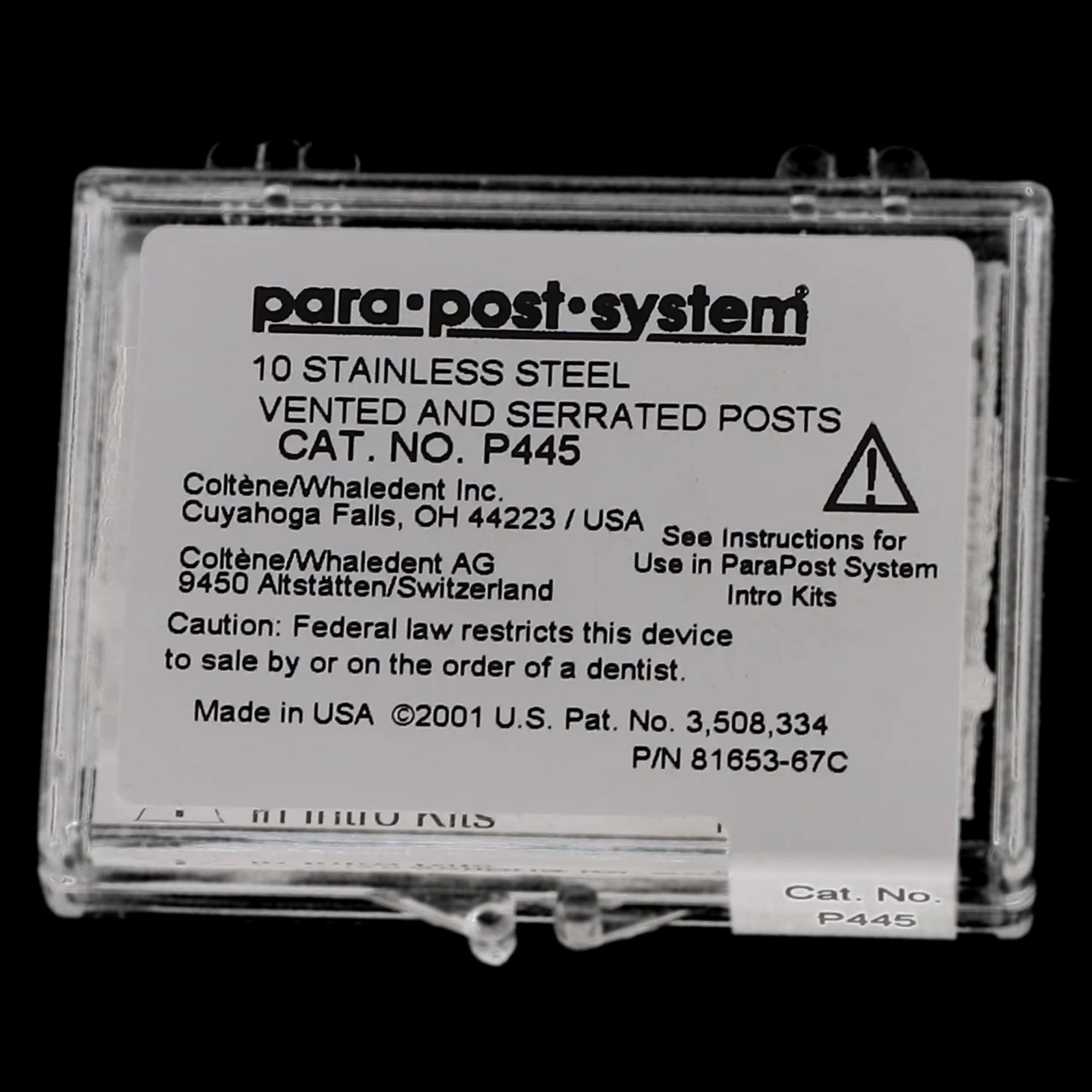 ParaPost Stainless Steel Endodontic Post, Size 5, .050" (1.25mm), Red, Refill, 10/Pk, P445 thumbnail 6