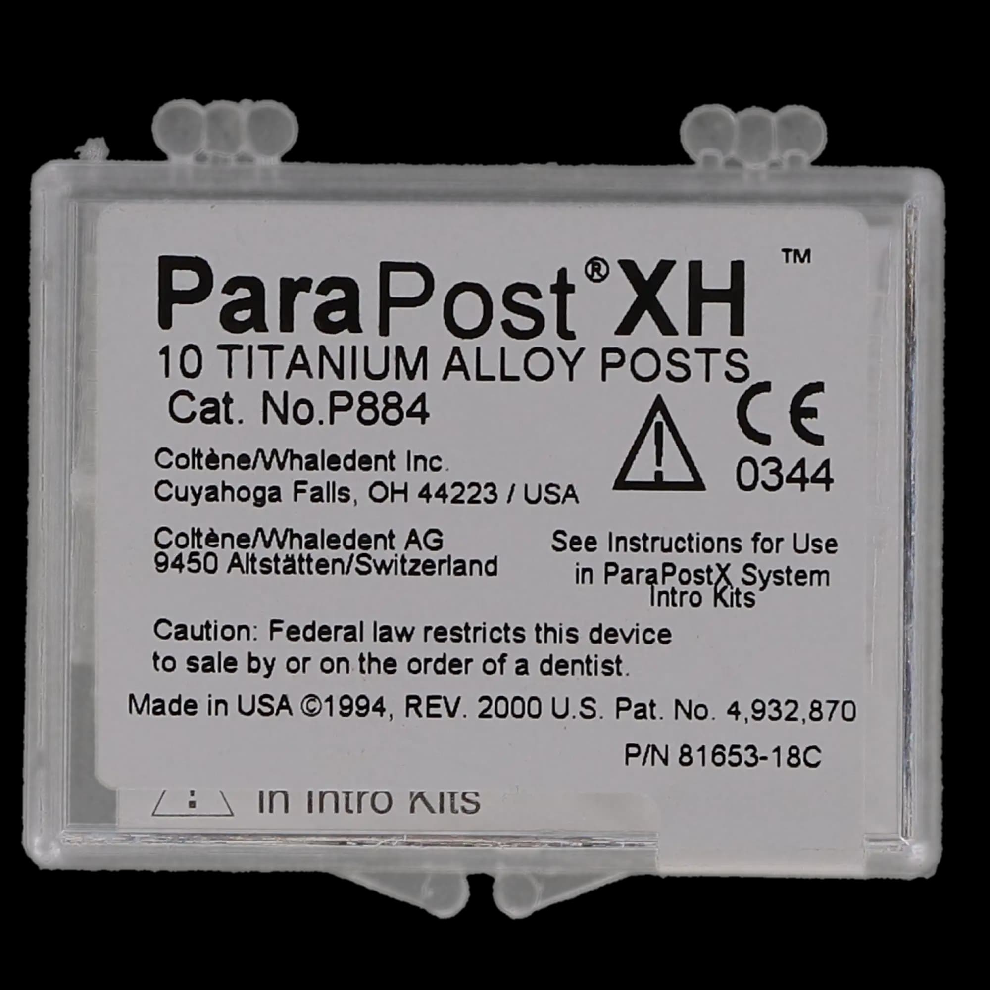 ParaPost XH Titanium Alloy Post, Refill, Size 4, Yellow, .040" (1.0mm), 10/Pk, P88-4 thumbnail 9