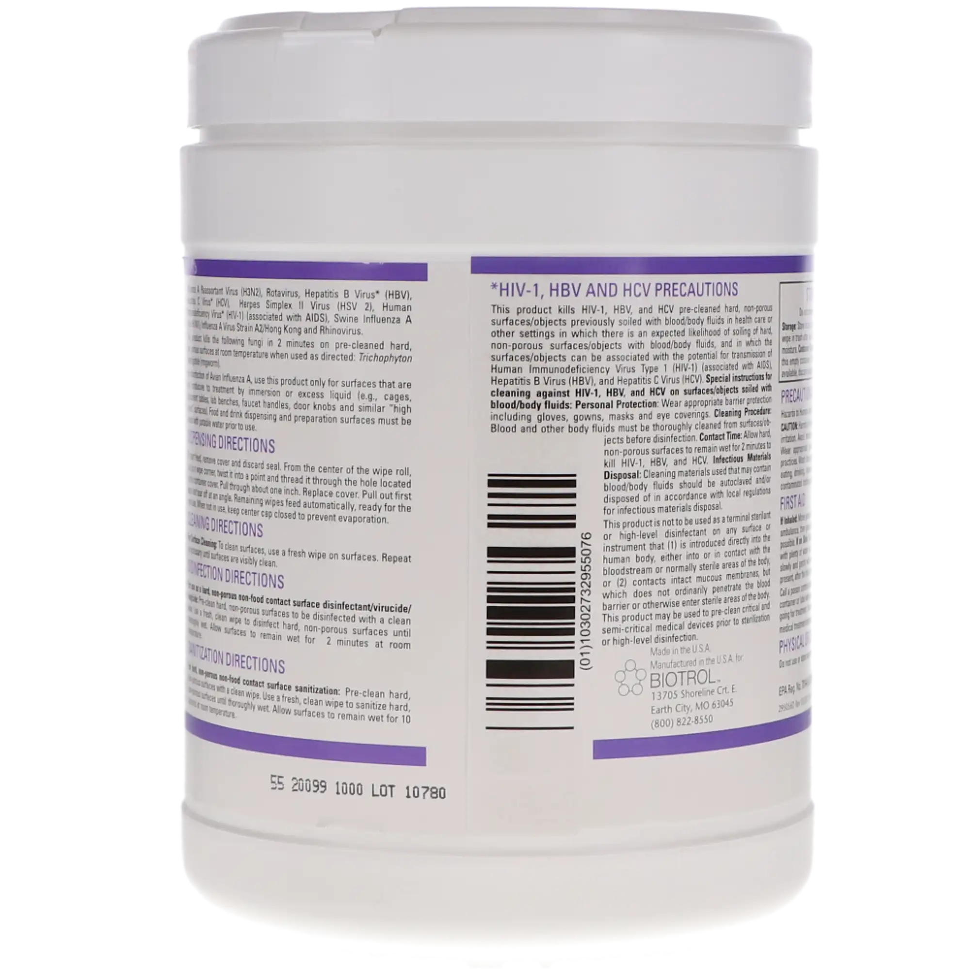 Cetylcide-II Hard Surface Disinfectant Concentrate, Lemon Scent, 32 oz (1 Quart) with 32 oz Spray Bottle, 0152 thumbnail 6