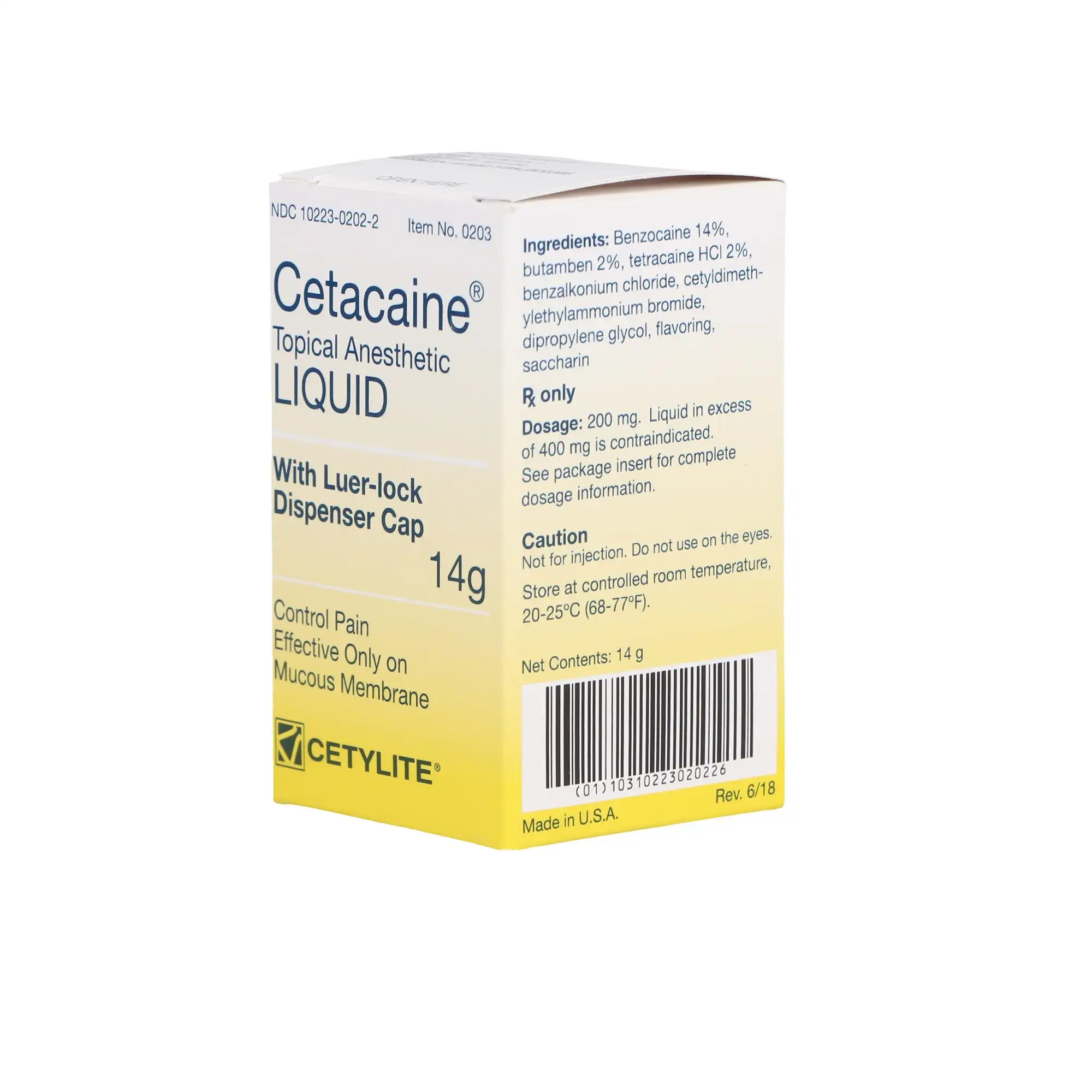 Cetacaine Topical Anesthetic Liquid, 14 g Refill, Banana Flavor, 1/Bottle, Cetylite thumbnail 2