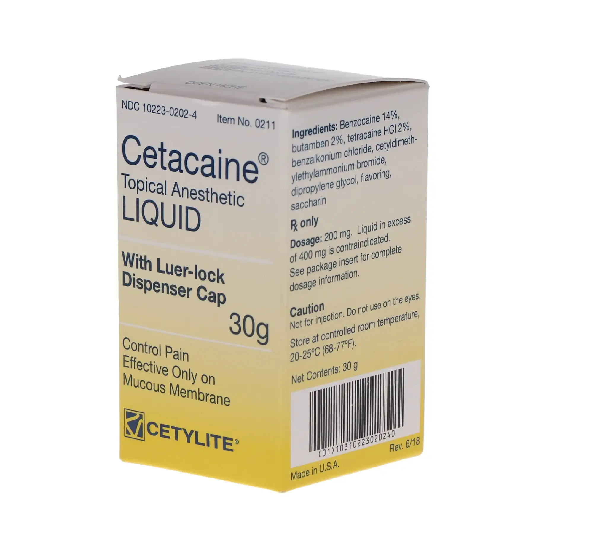 Cetacaine Topical Anesthetic Liquid, 30 g Bottle Refill, Banana Flavor, 1/Pk, 0211 thumbnail 4