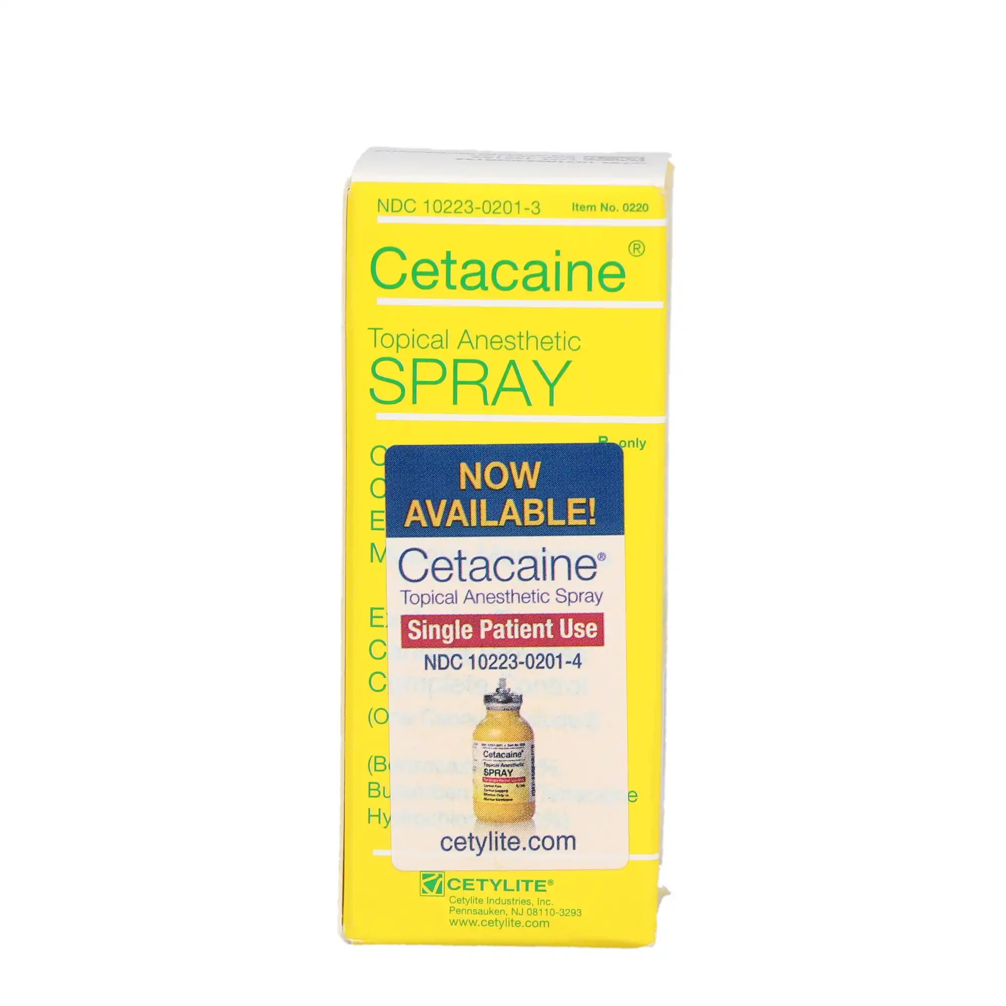 Cetacaine Topical Anesthetic Spray, 20g Bottle with Cannula, Benzocaine 14% / Butamben 2% / Tetracaine HCl 2%, 0220 thumbnail 10