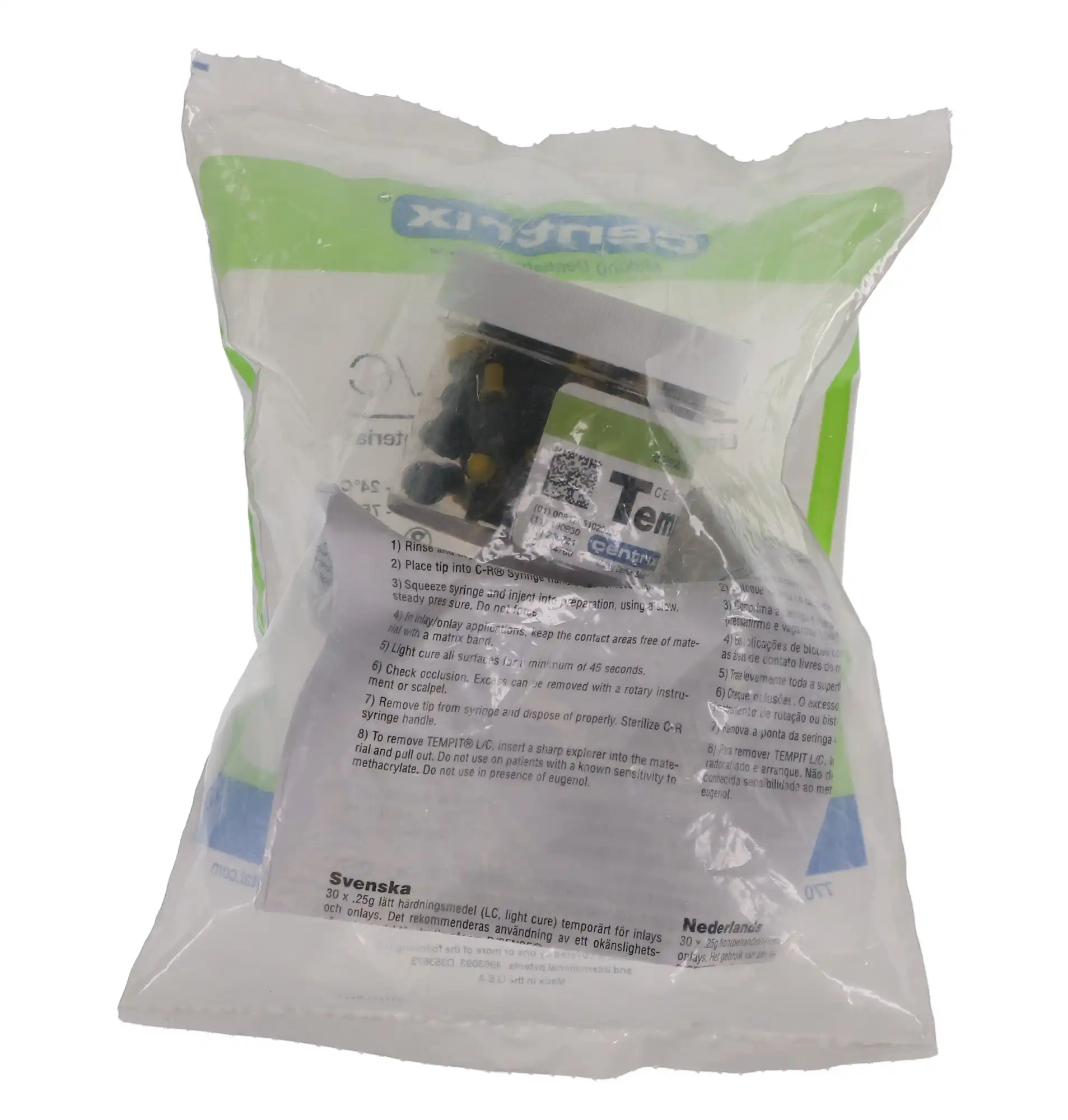 Tempit L/C Light-Activated Temporary Filling Material, Prefilled Tips, 0.25 g, Translucent, 30/Jar, 310063 thumbnail 9