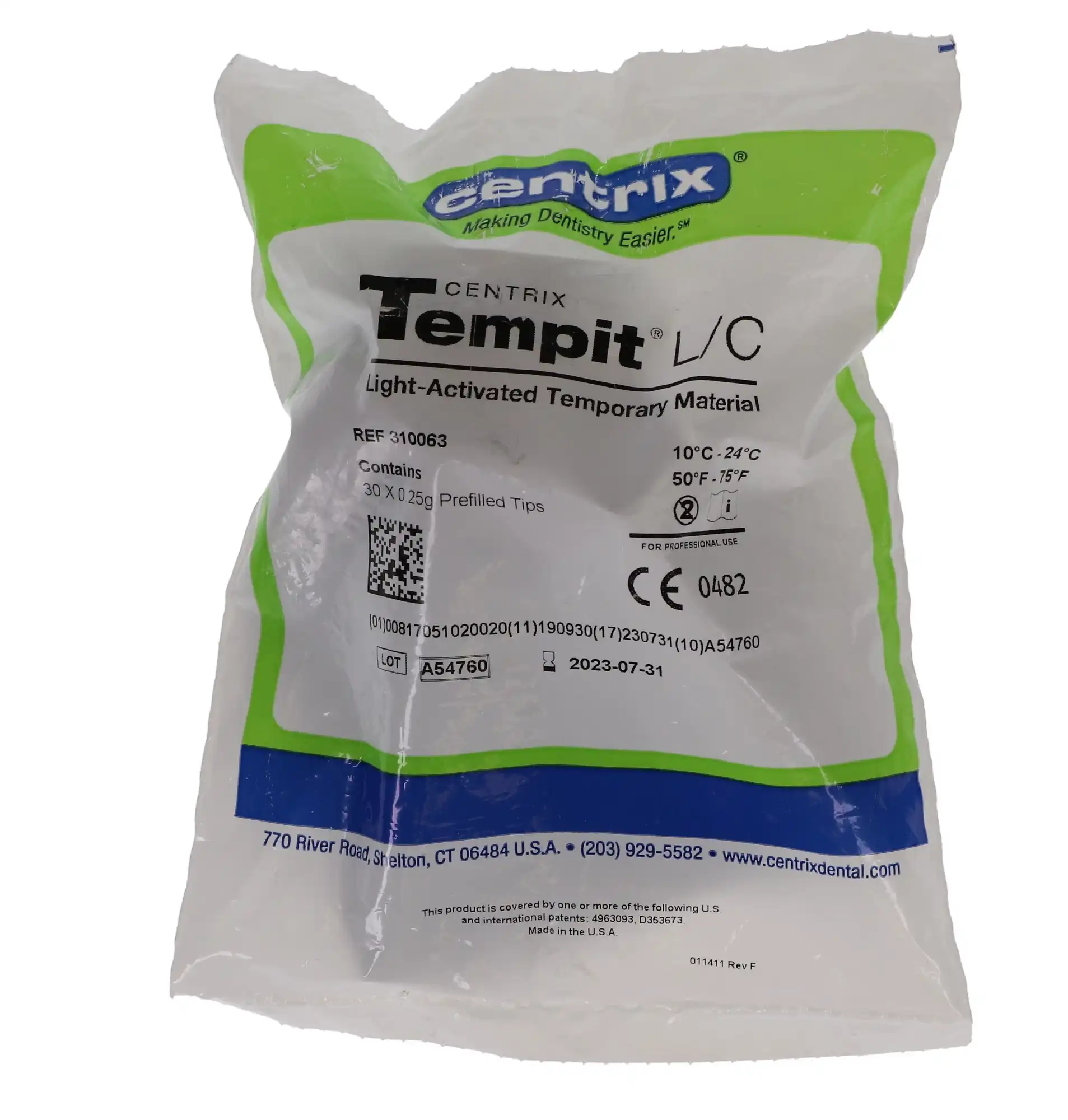 Tempit L/C Light-Activated Temporary Filling Material, Prefilled Tips, 0.25 g, Translucent, 30/Jar, 310063 thumbnail 10