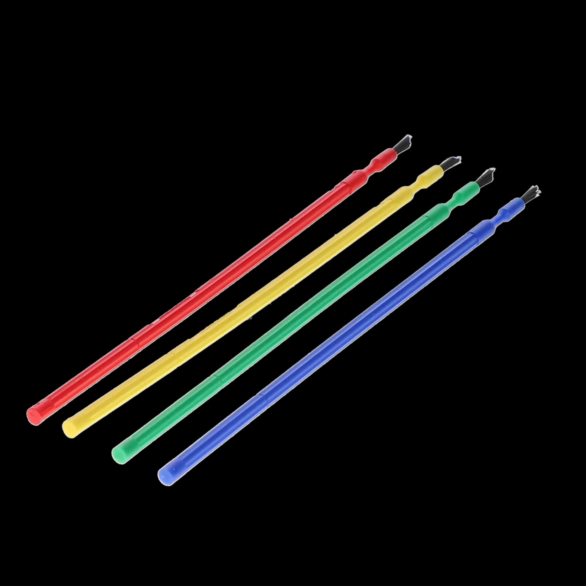 Benda Brush Regular Applicator, Single-Ended, Assorted Colors, Black Bristles, 144/Box, 370101 thumbnail 7